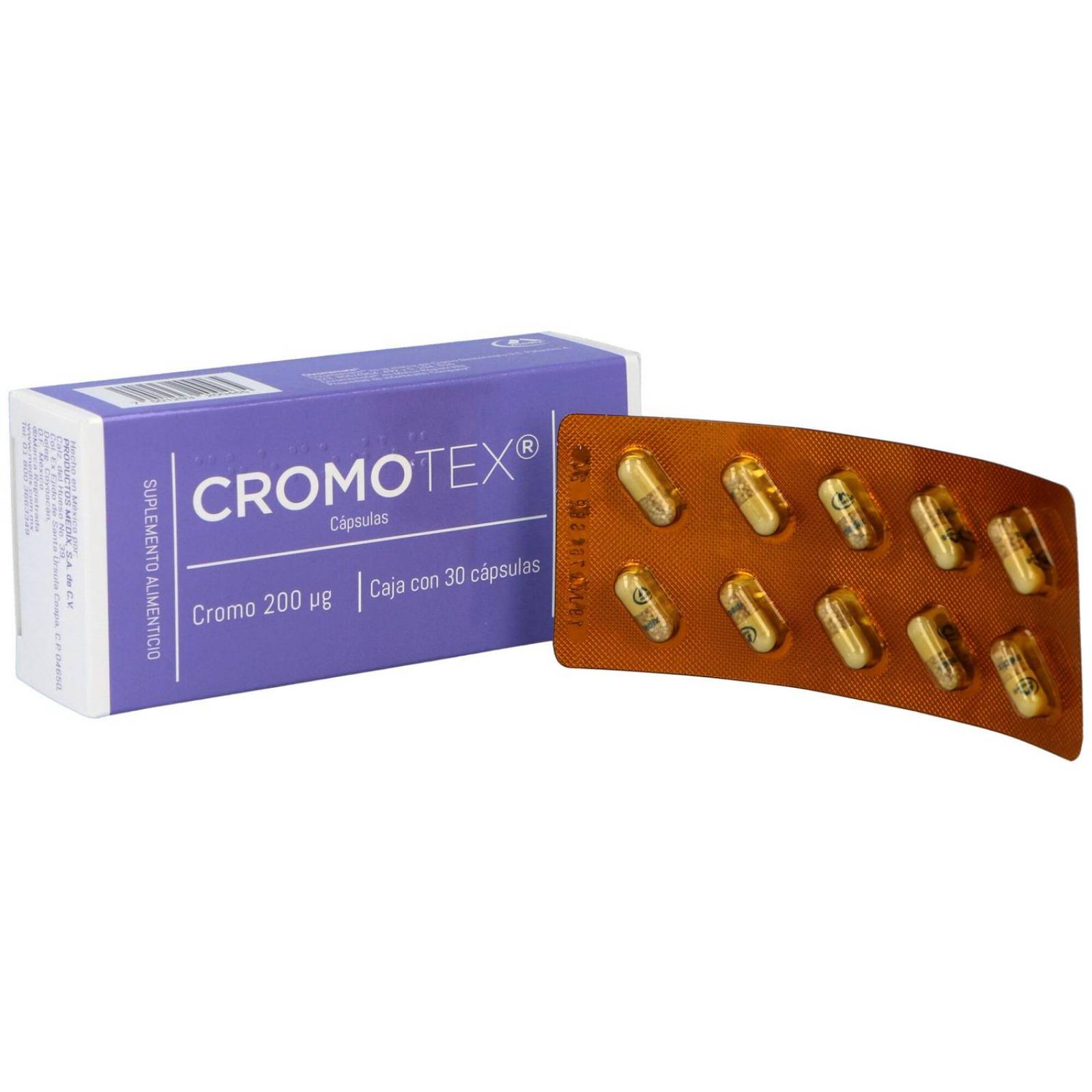 Cromotex Caja Con 30 Cápsulas 