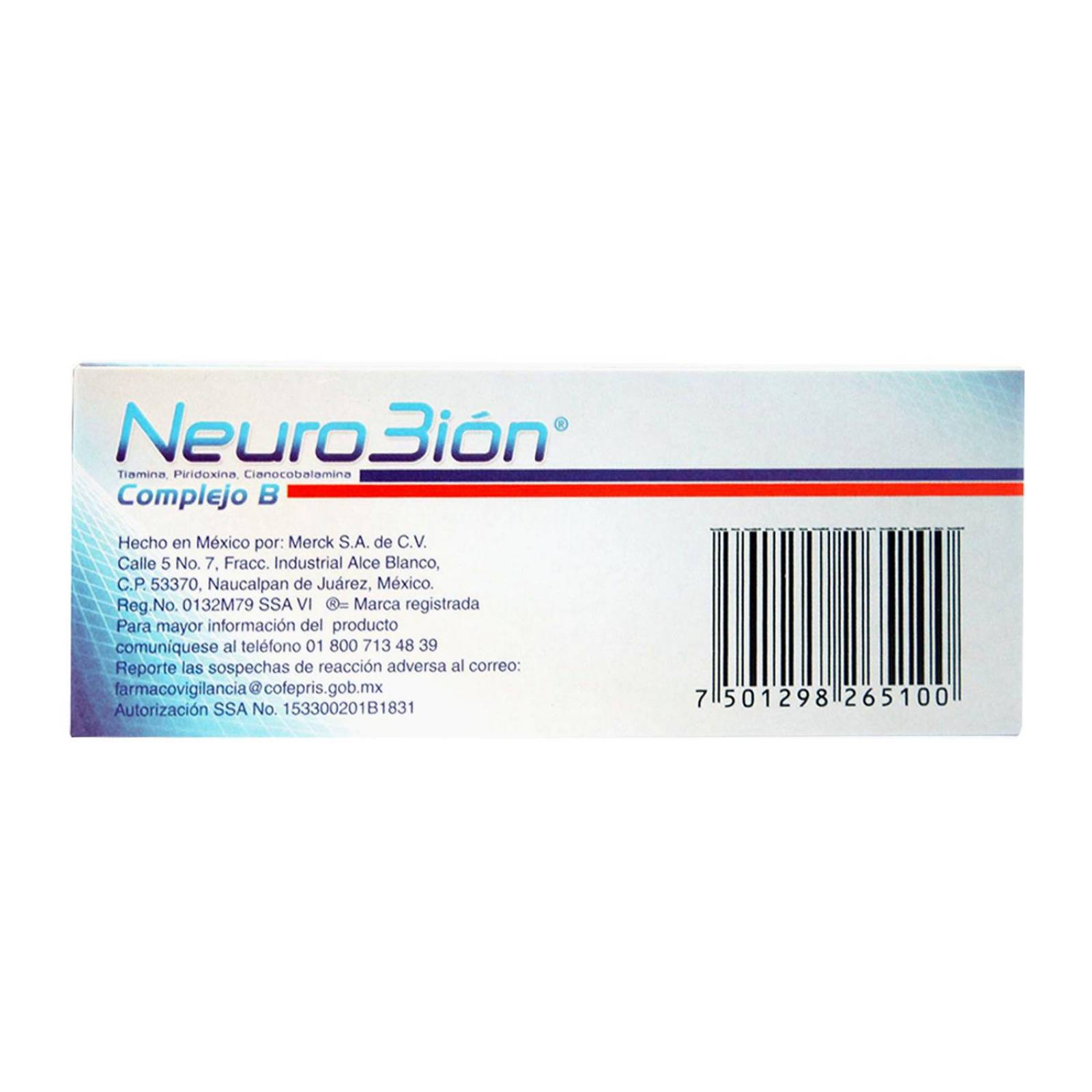 Neurobion Complejo B Caja Con 60 Tabletas 