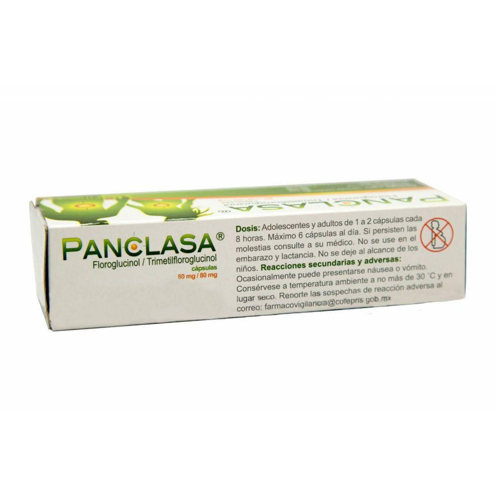 Panclasa 80 mg / 80 mg Caja Con 20 Cápsulas 