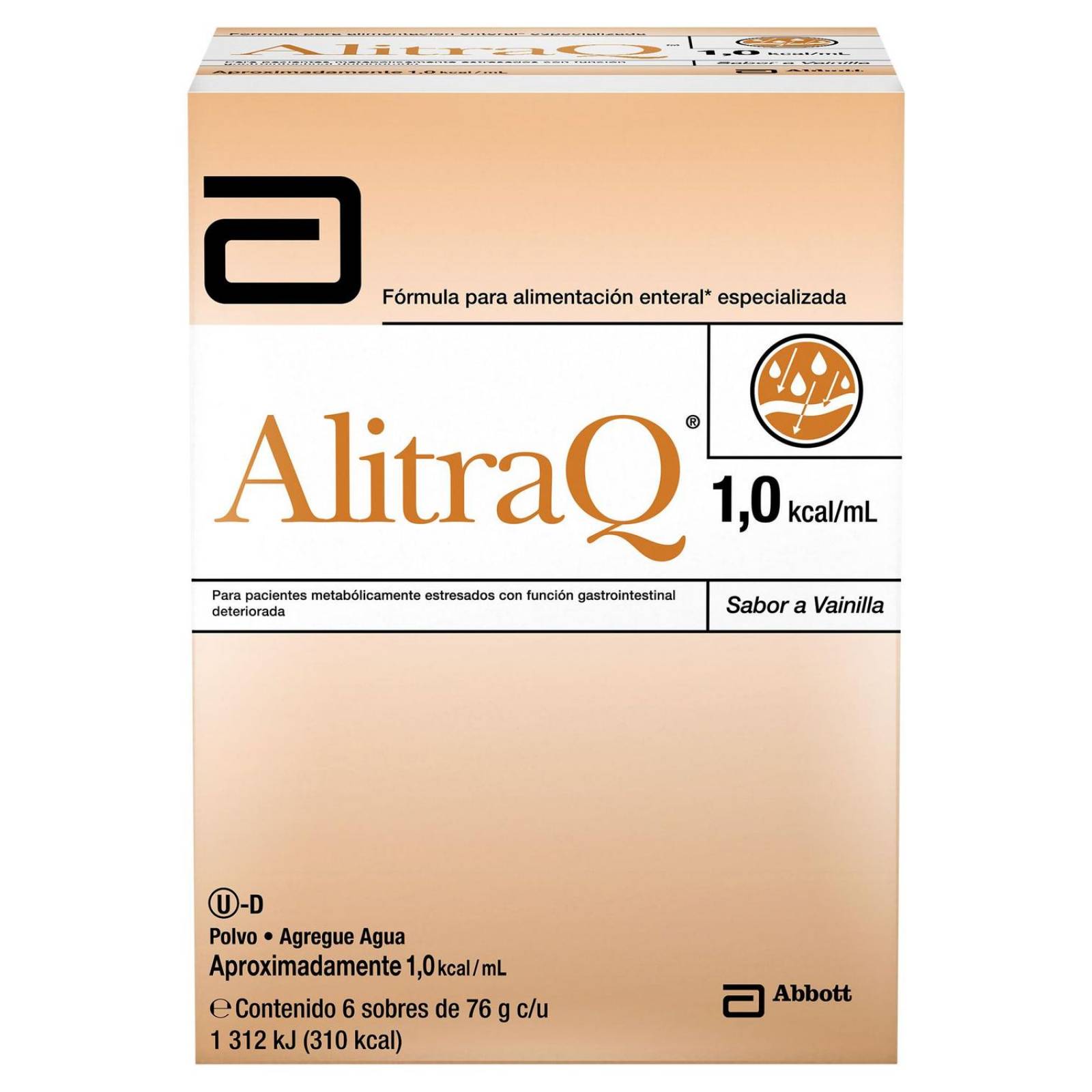 FRM-Alitraq 76 g Caja Con 6 Sobres Sabor Vainilla 