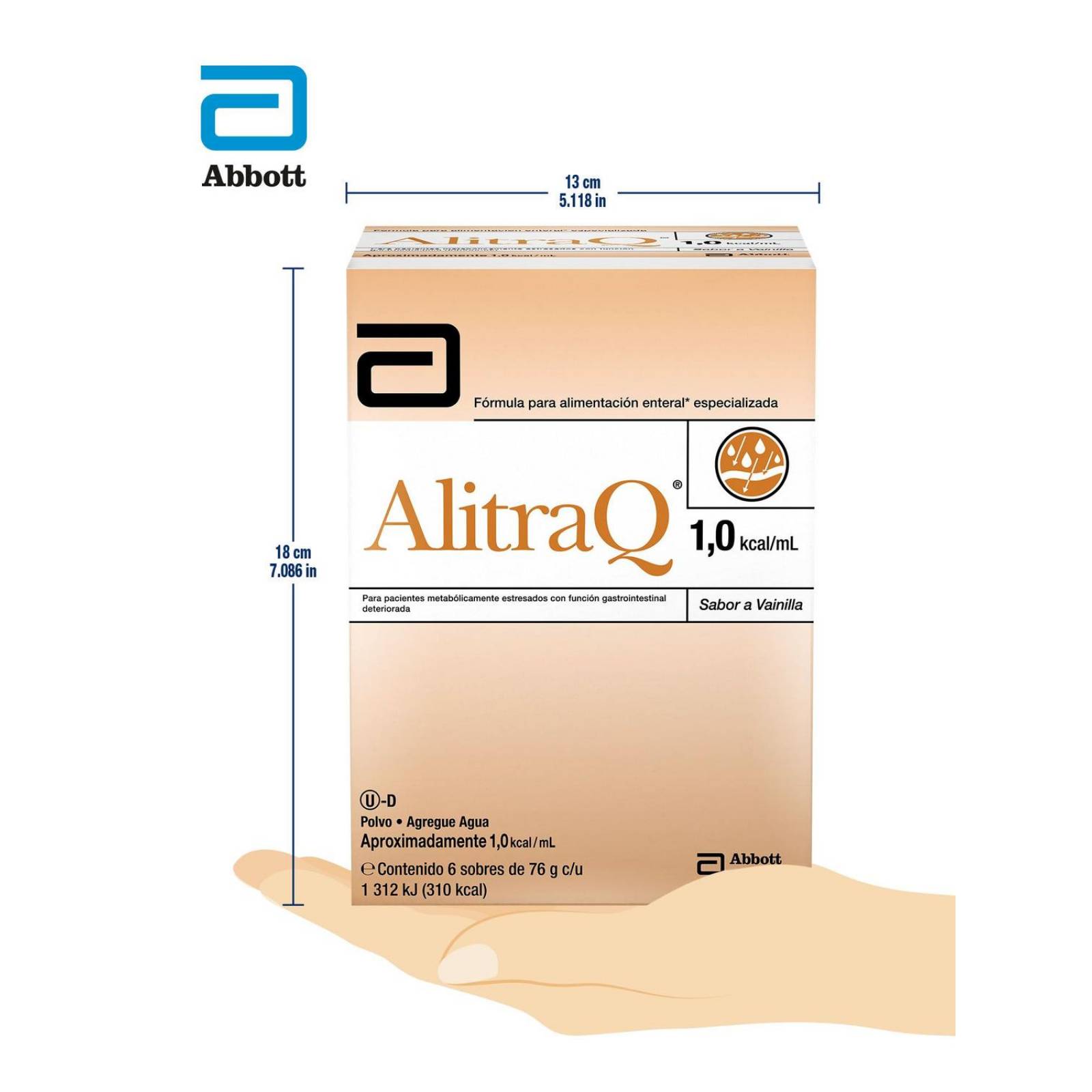 FRM-Alitraq 76 g Caja Con 6 Sobres Sabor Vainilla 