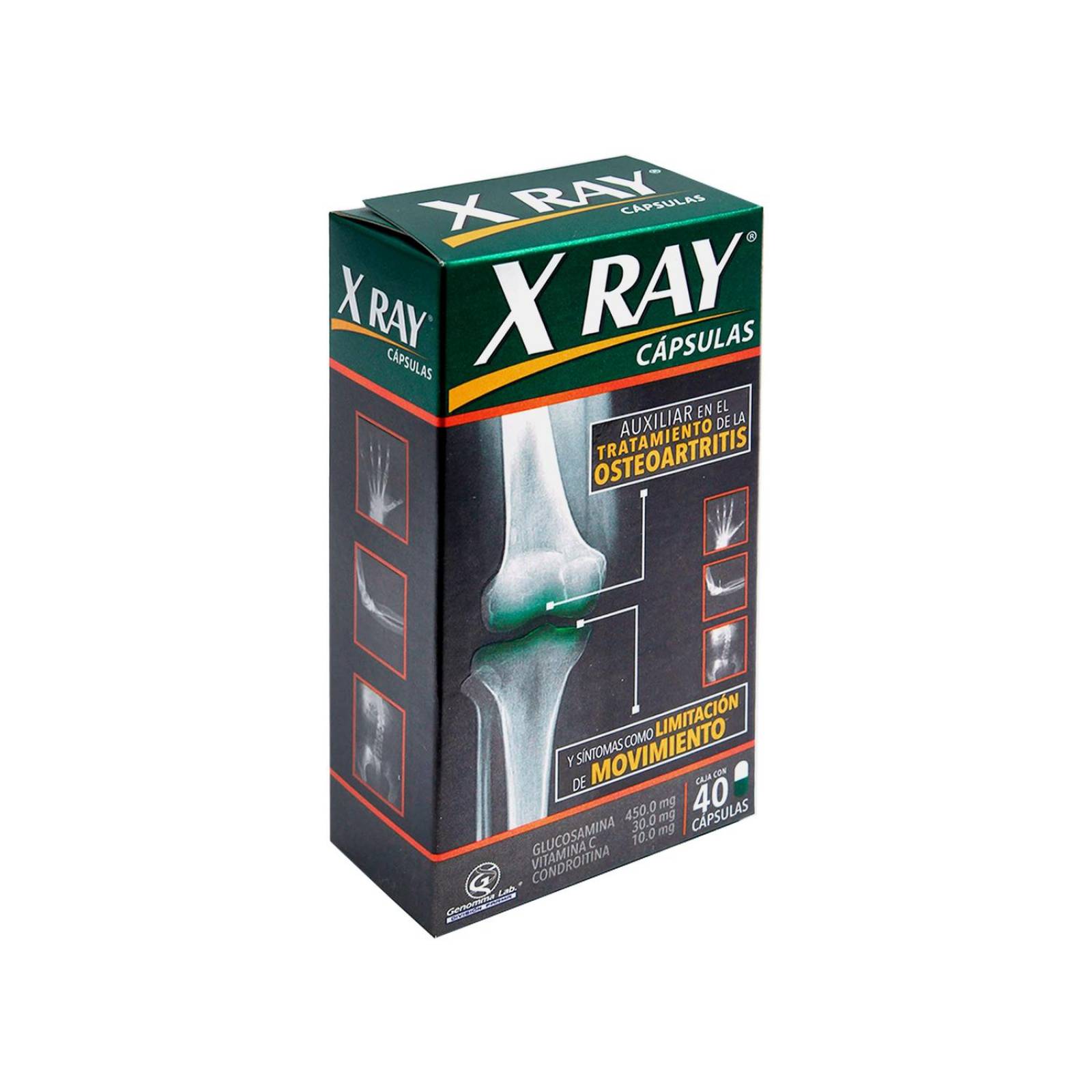X Ray 450 mg / 30 mg / 10 mg Caja Con 40 Cápsulas 