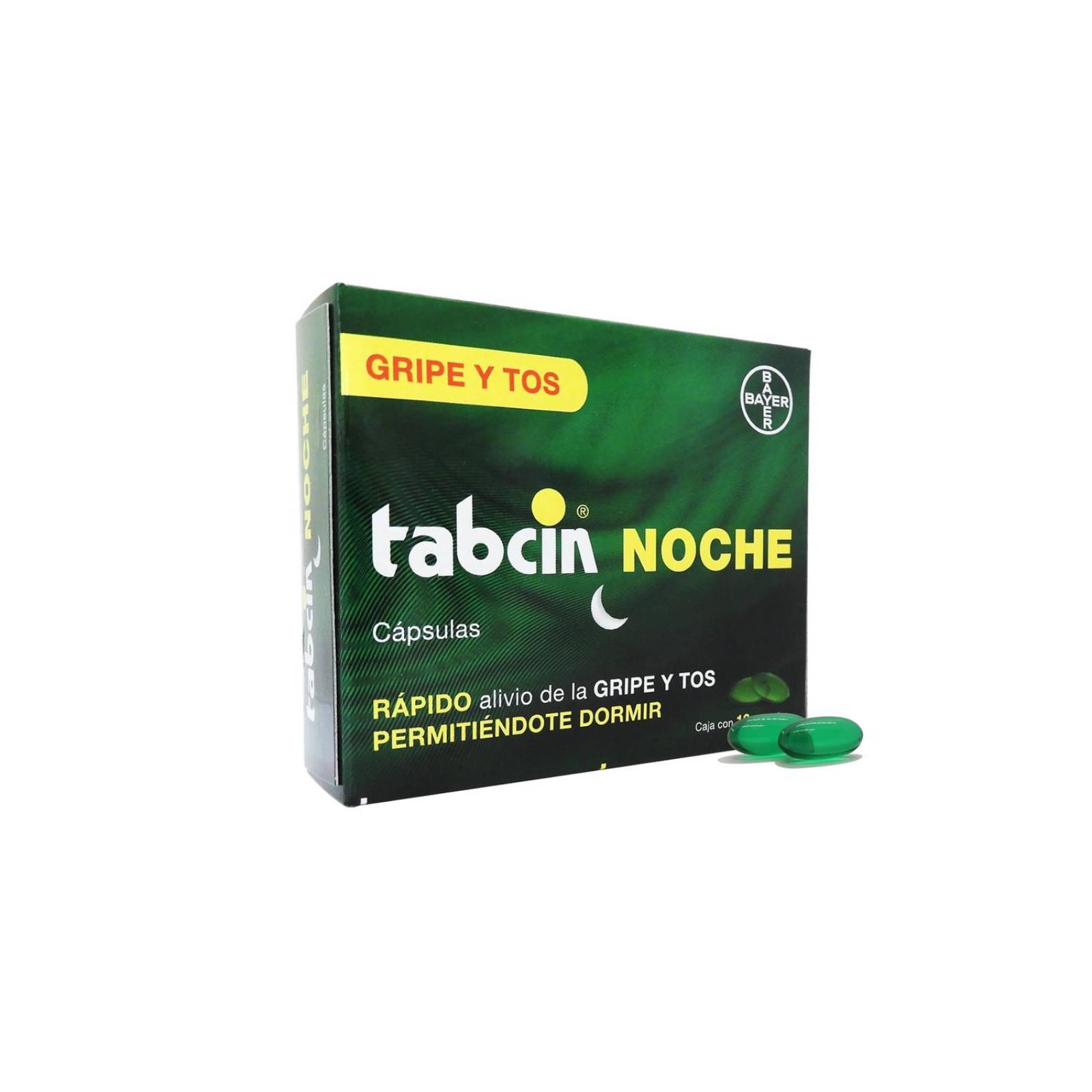 Tabcin Noche 250 mg Caja Con 12 Cápsulas 