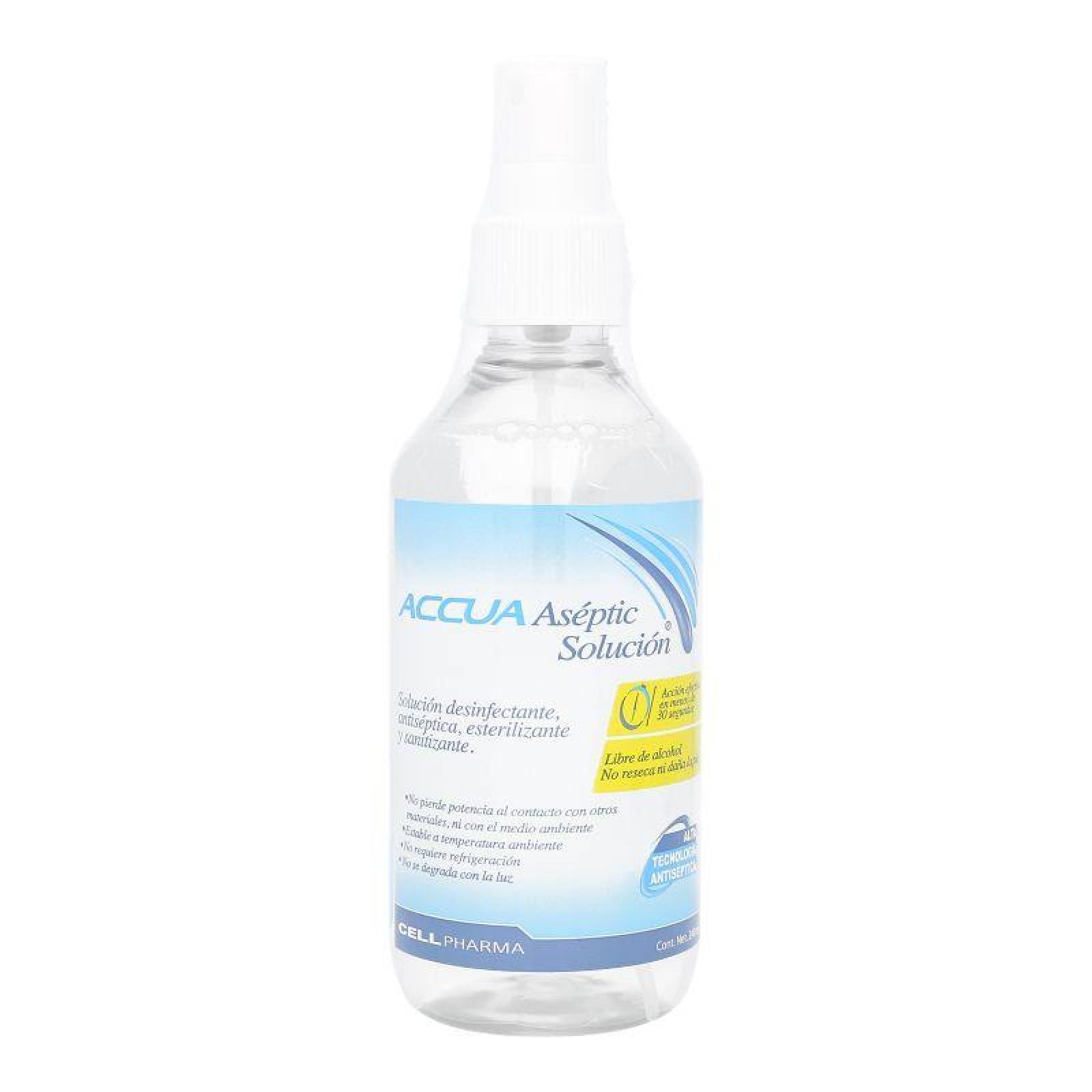 Accua Aséptic Solución Frasco Spray Con 240 mL
