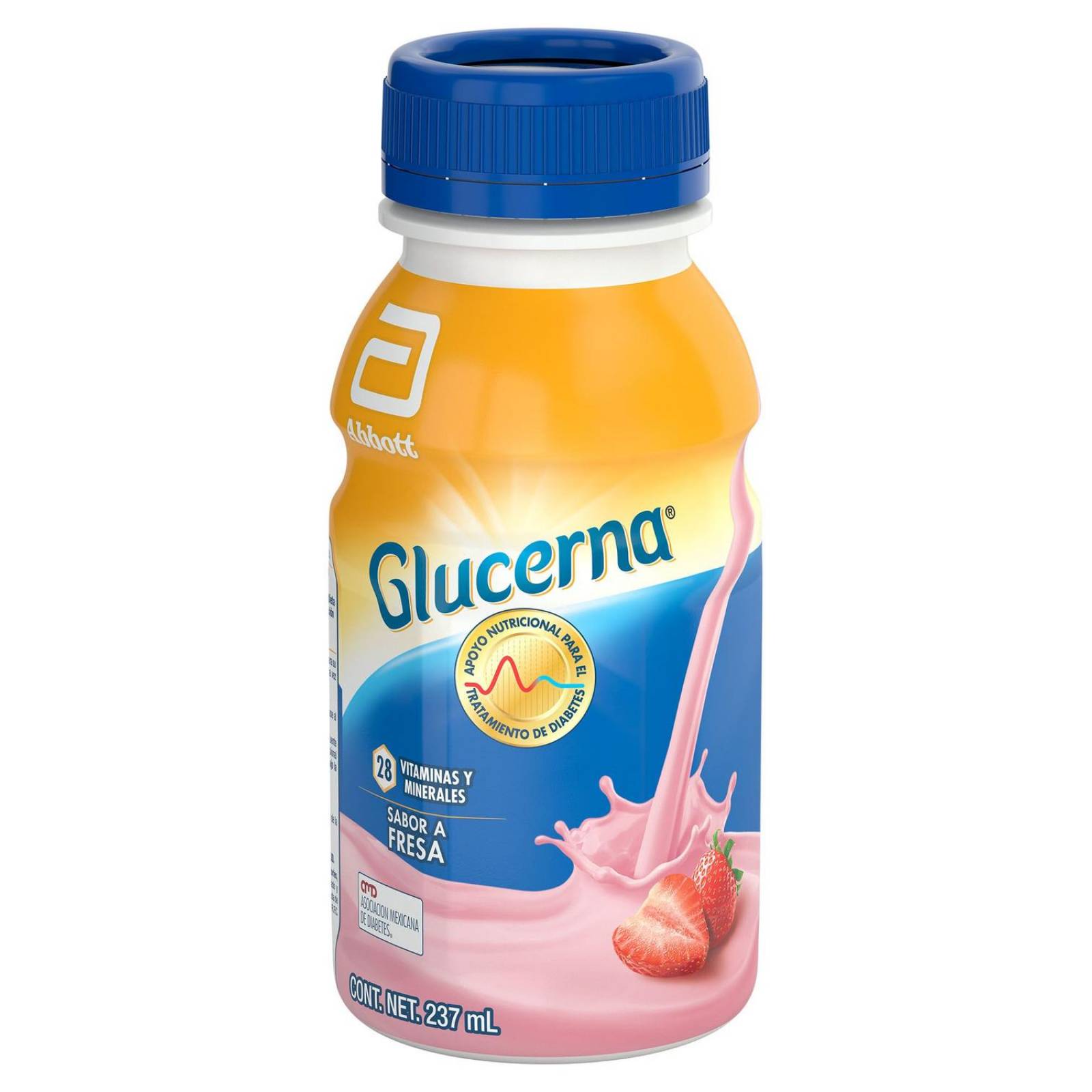 FRM-Glucerna Alimento Líquido Para Diabéticos Sabor Fresa 