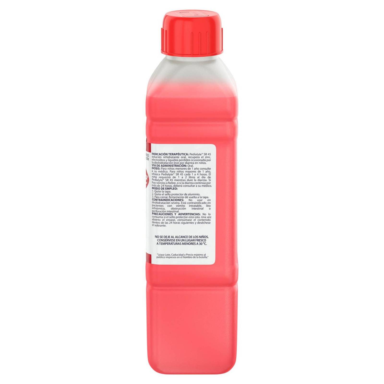 FRM-Pedialyte SR 45 Sabor Fresa Frasco Con 500 mL 