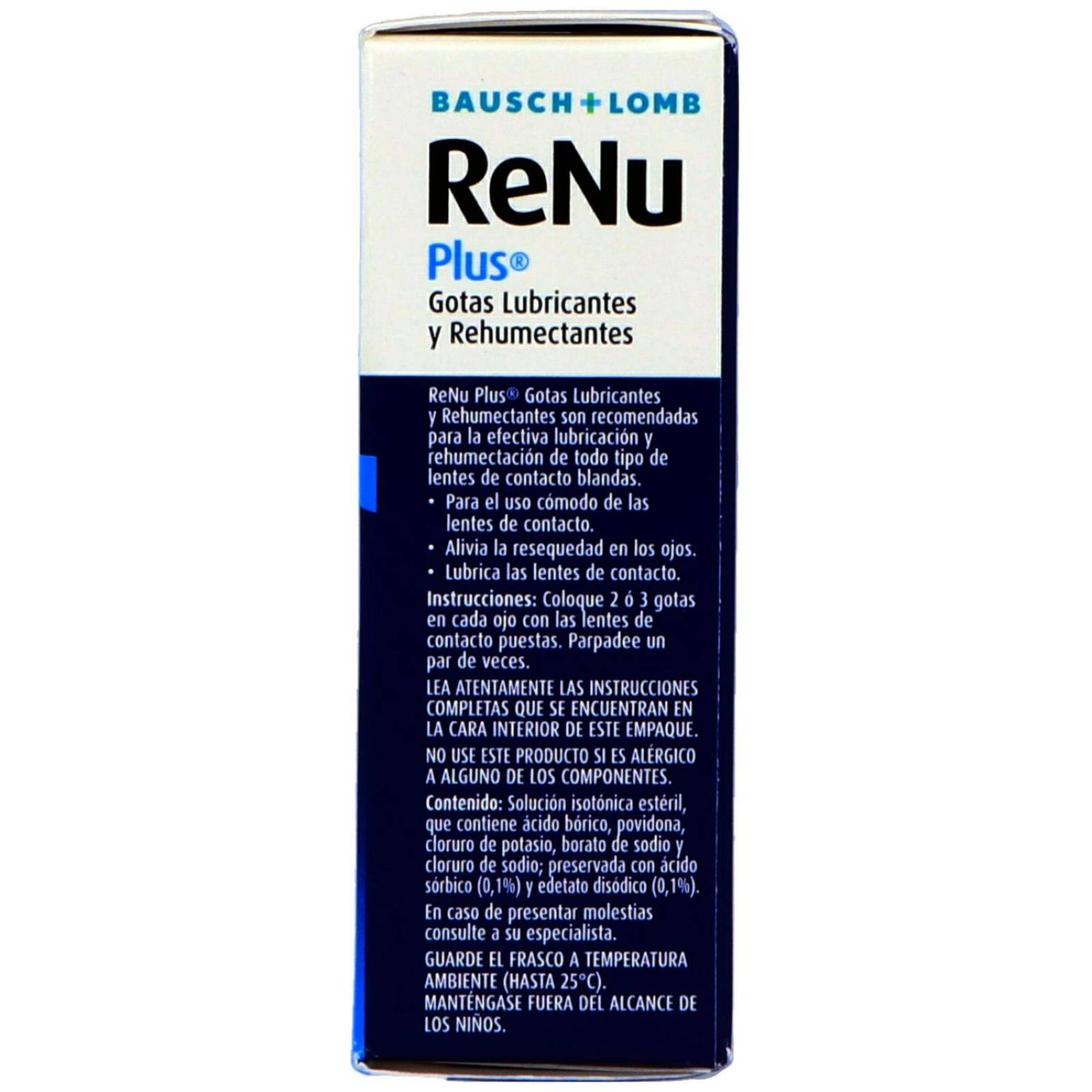 Renu Plus Gotas Lubricantes y Rehumectantes Frasco Gotero Con 8mL 