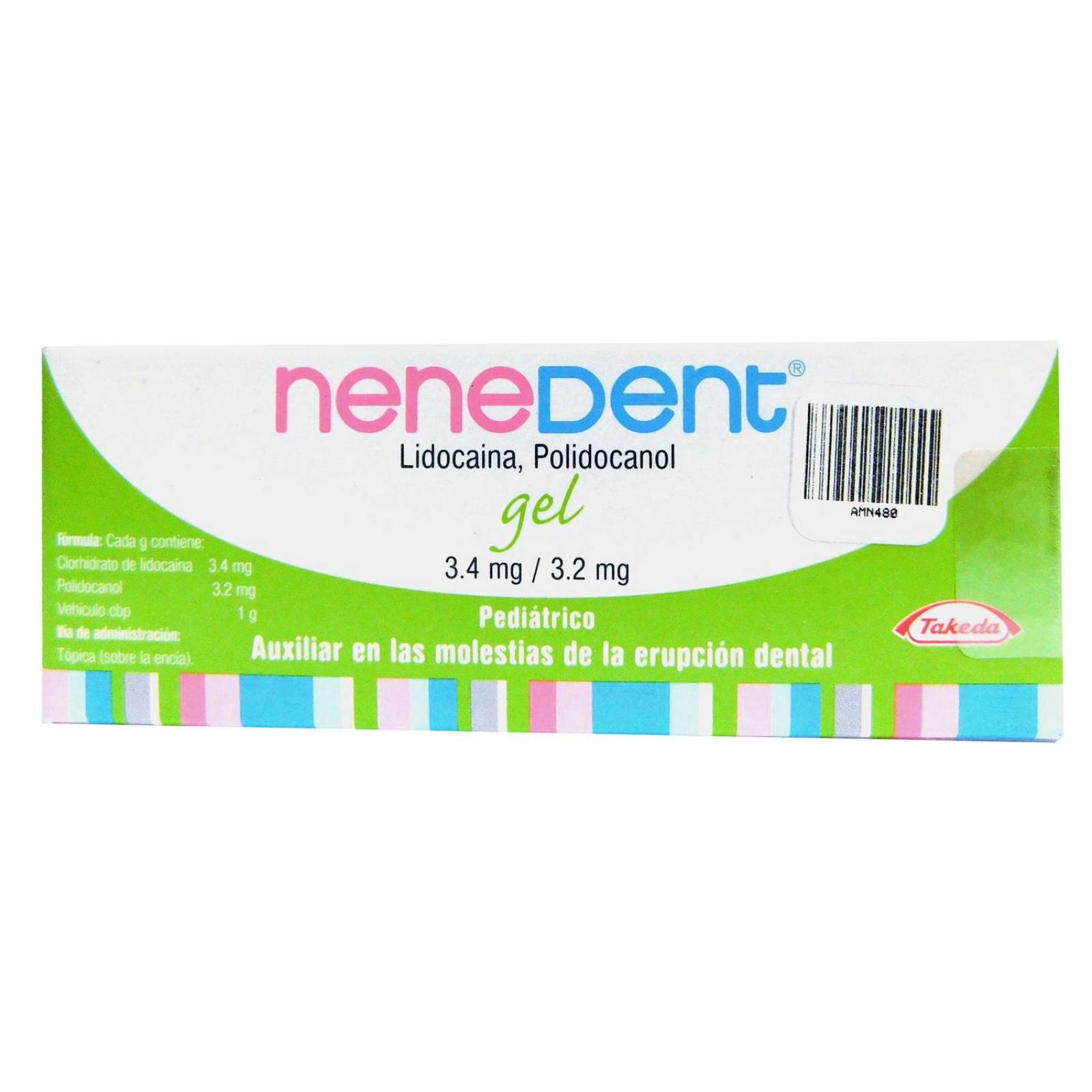 Nenedent Gel 3.4 mg / 3.2 mg Caja Con Tubo Con 10 g 