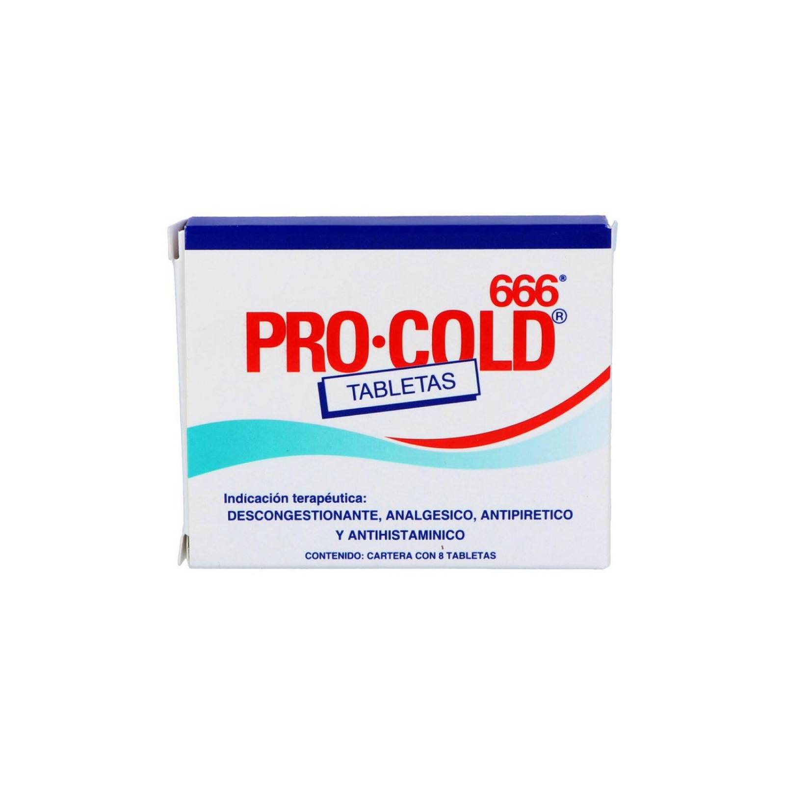 Pro Cold 666 Caja Con 8 Tabletas 