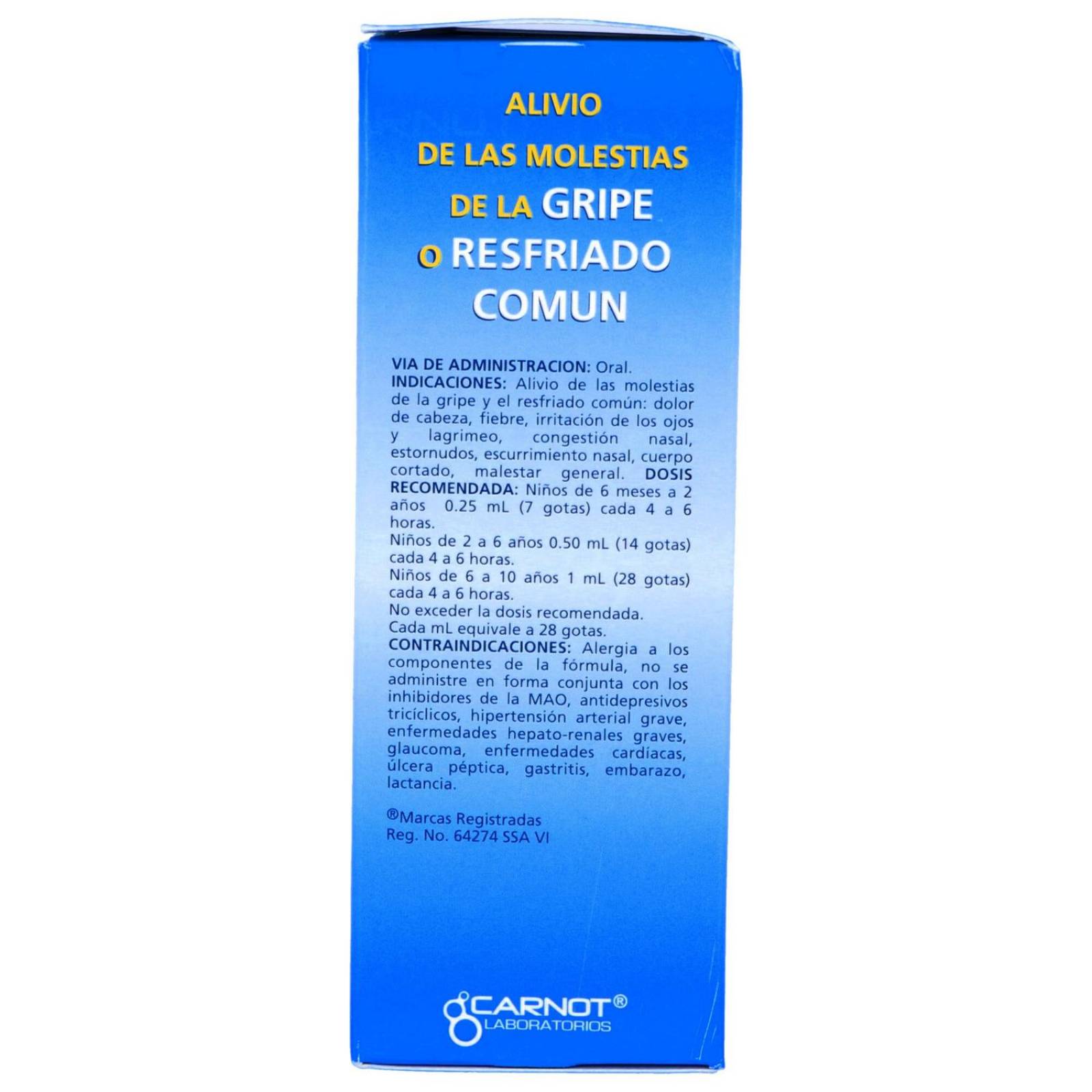 Rinofren Pediátrico Caja con Frasco De 30 mL Con Solución PET y Gotero 