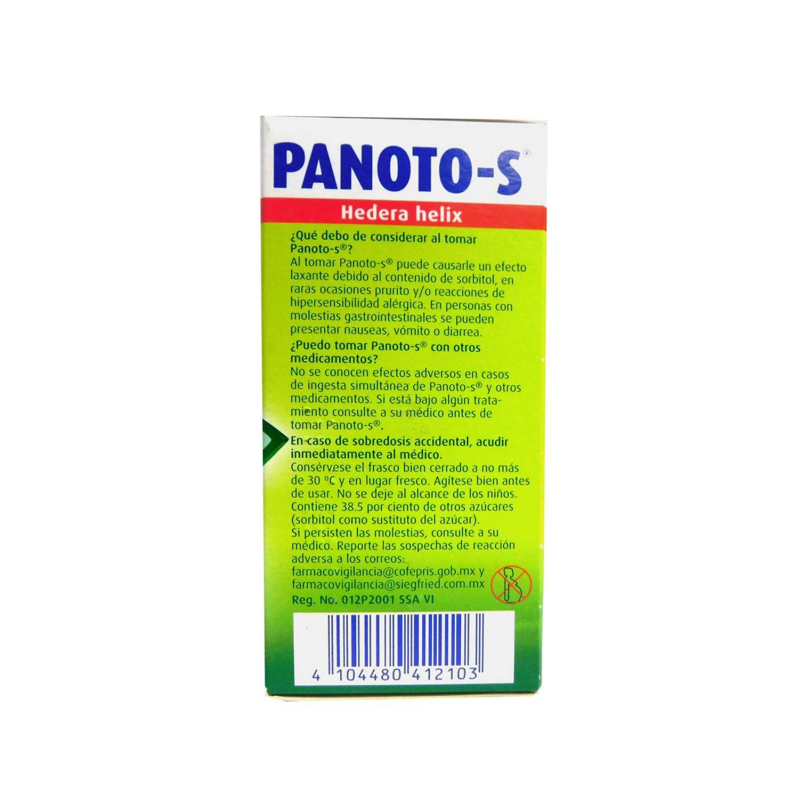 Panotos 0.7 g Frasco Jarabe Con 100 mL 