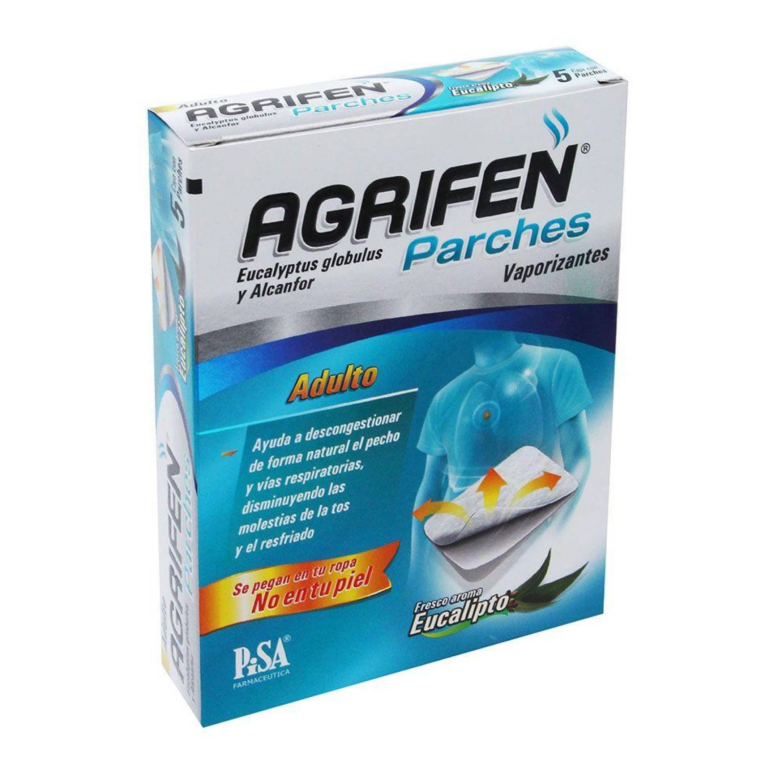 Agrifen Parches Adulto Caja Con 5 Parches 