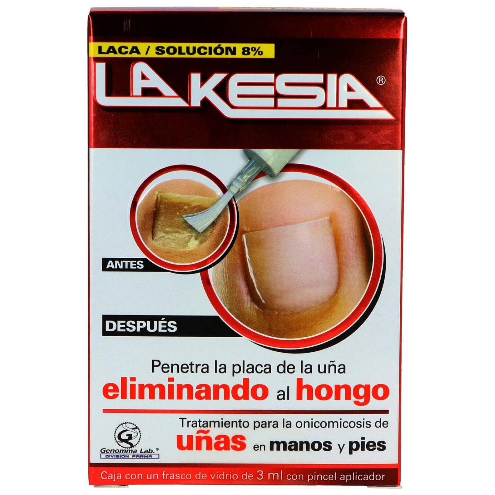 Lakesia Laca 8 % Caja Con Frasco Con 3 mL 