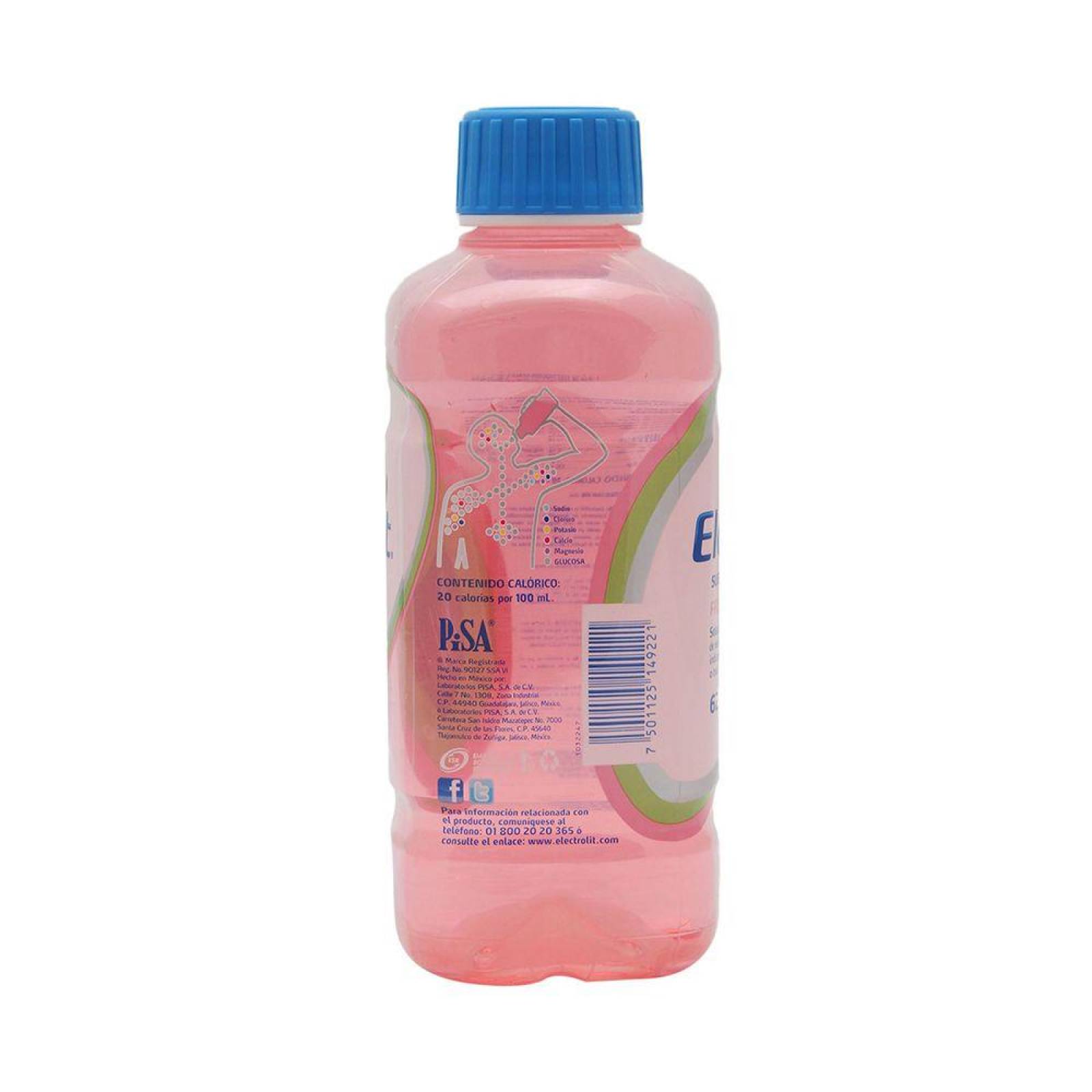 Electrolit Suero Rehidratante Botella Con 625ml Sabor Fresa- 