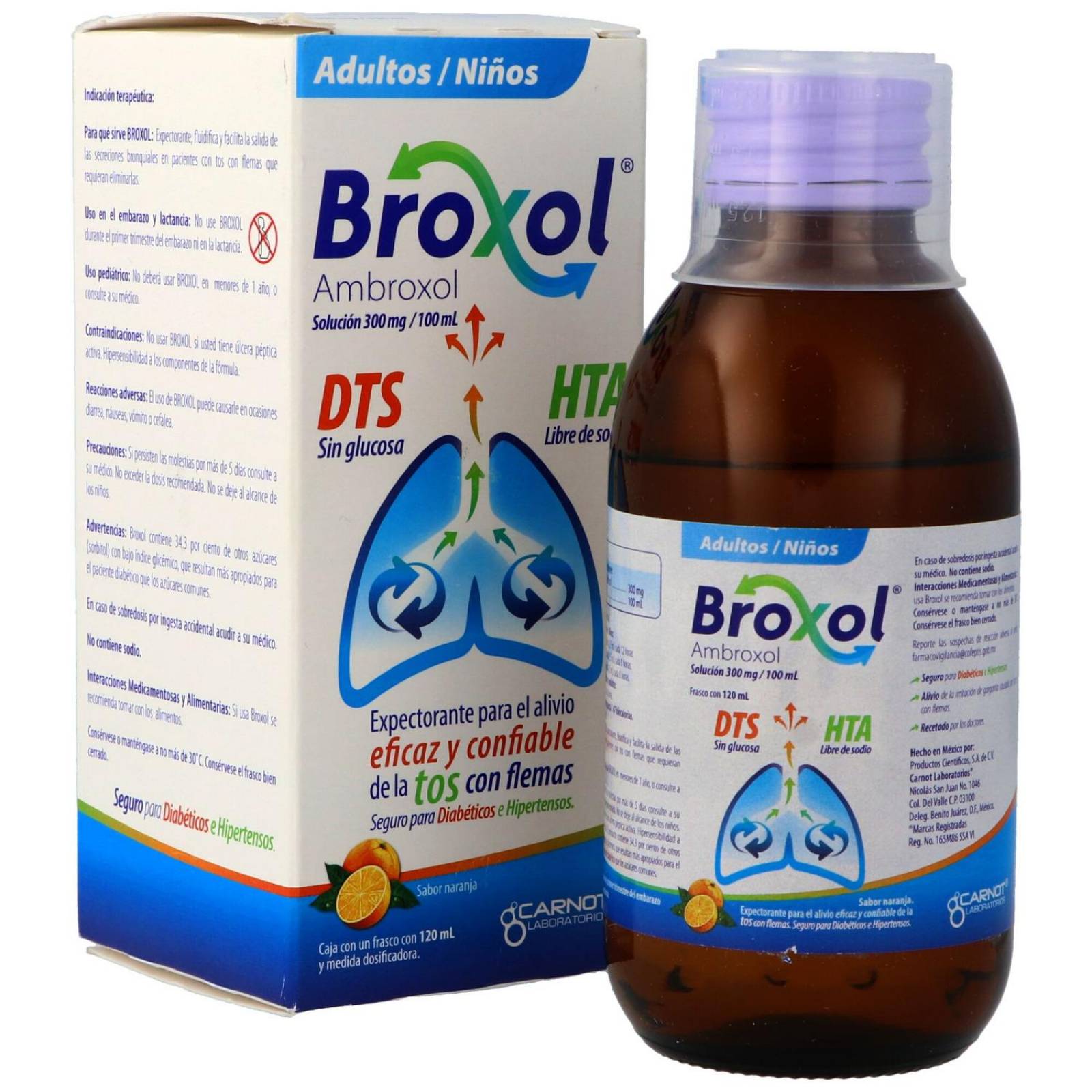 Broxol 300 mg Solución Caja Con Frasco 120 mL 