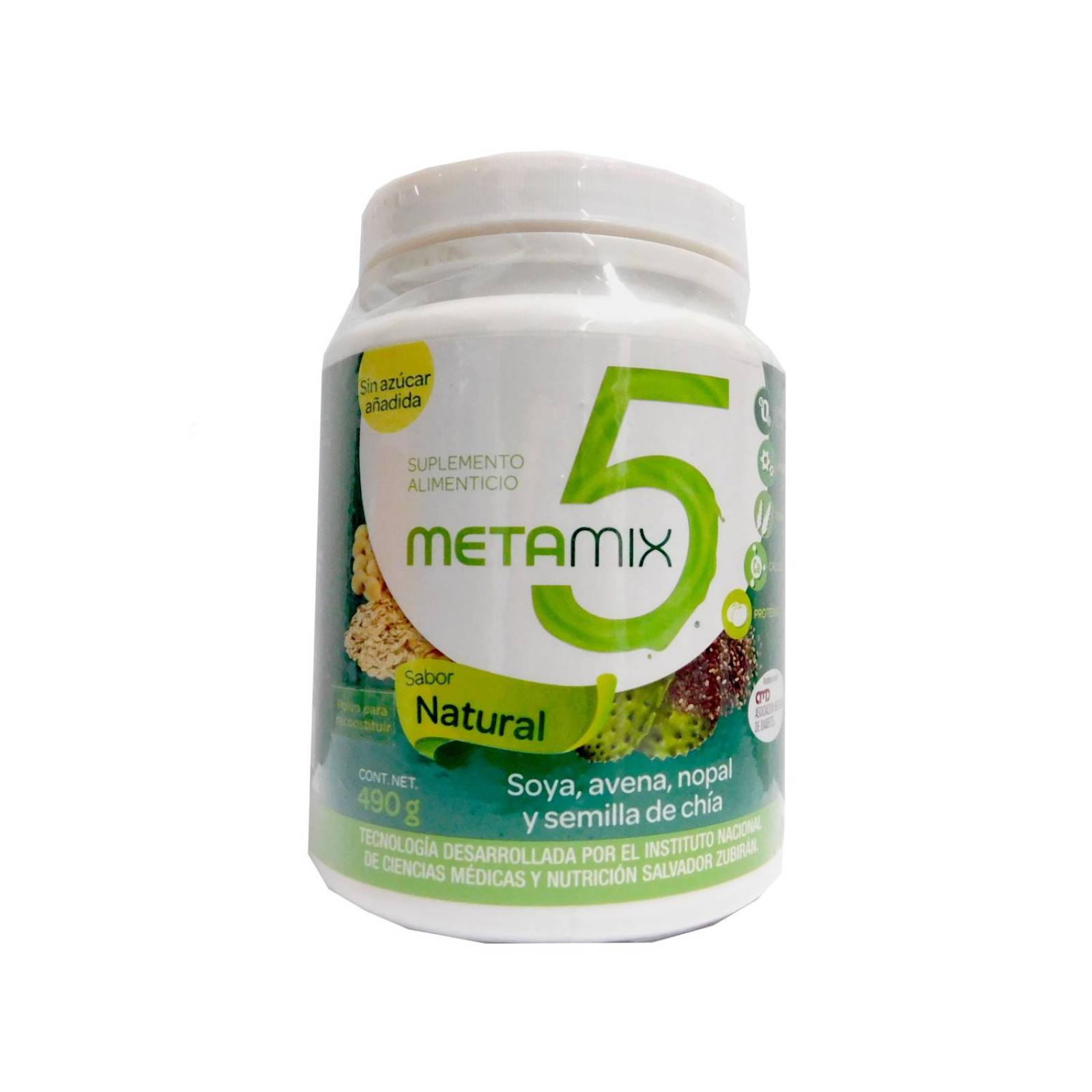 Metamix 5 Tarro con 490g Sabor Natural 