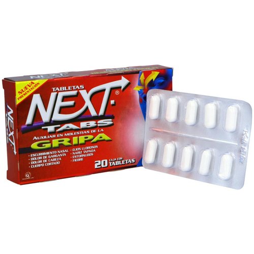 Next Tabs 500 mg Caja Con 20 Tabletas 