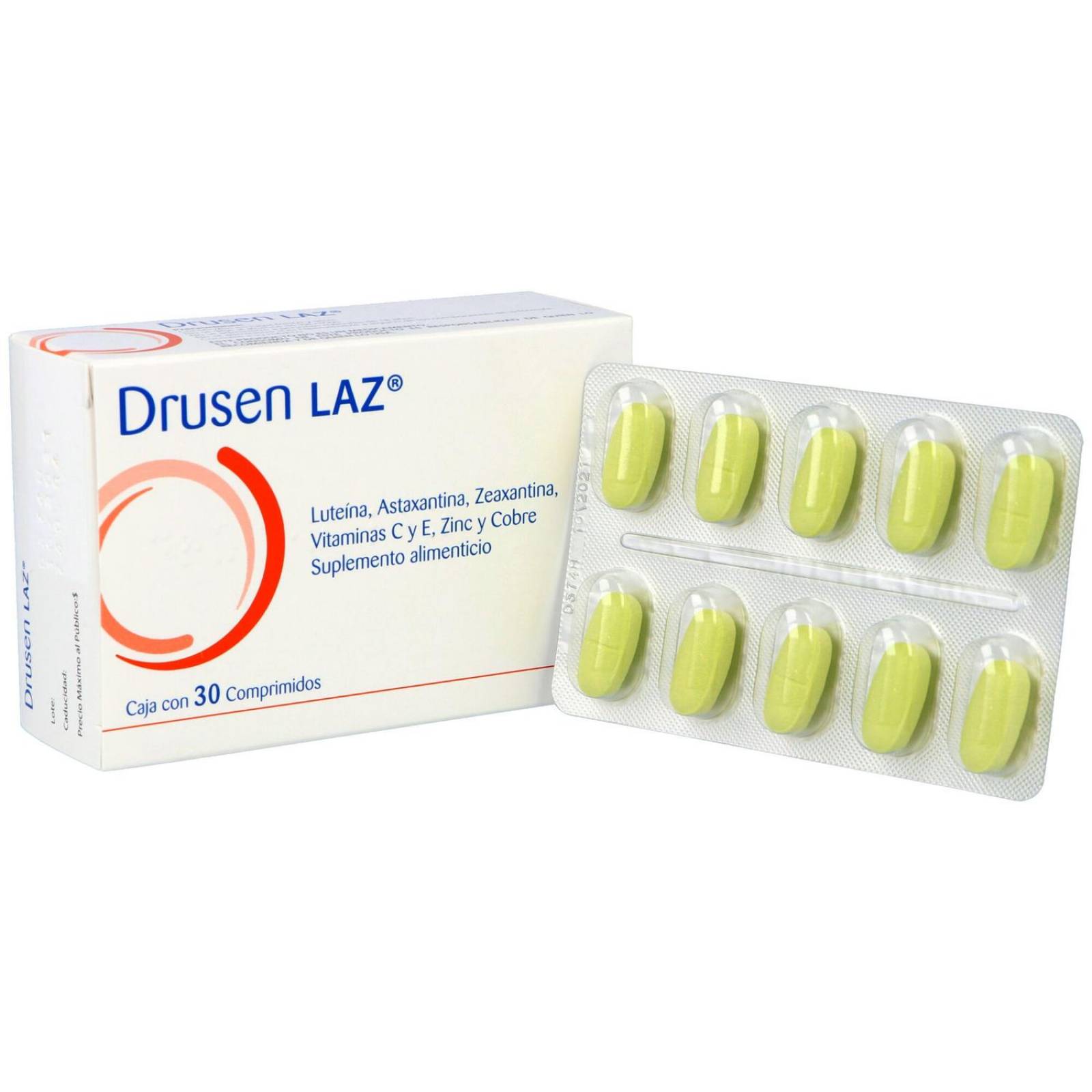 Drusen Laz Suplemento Alimenticio Caja Con 30 Comprimidos 