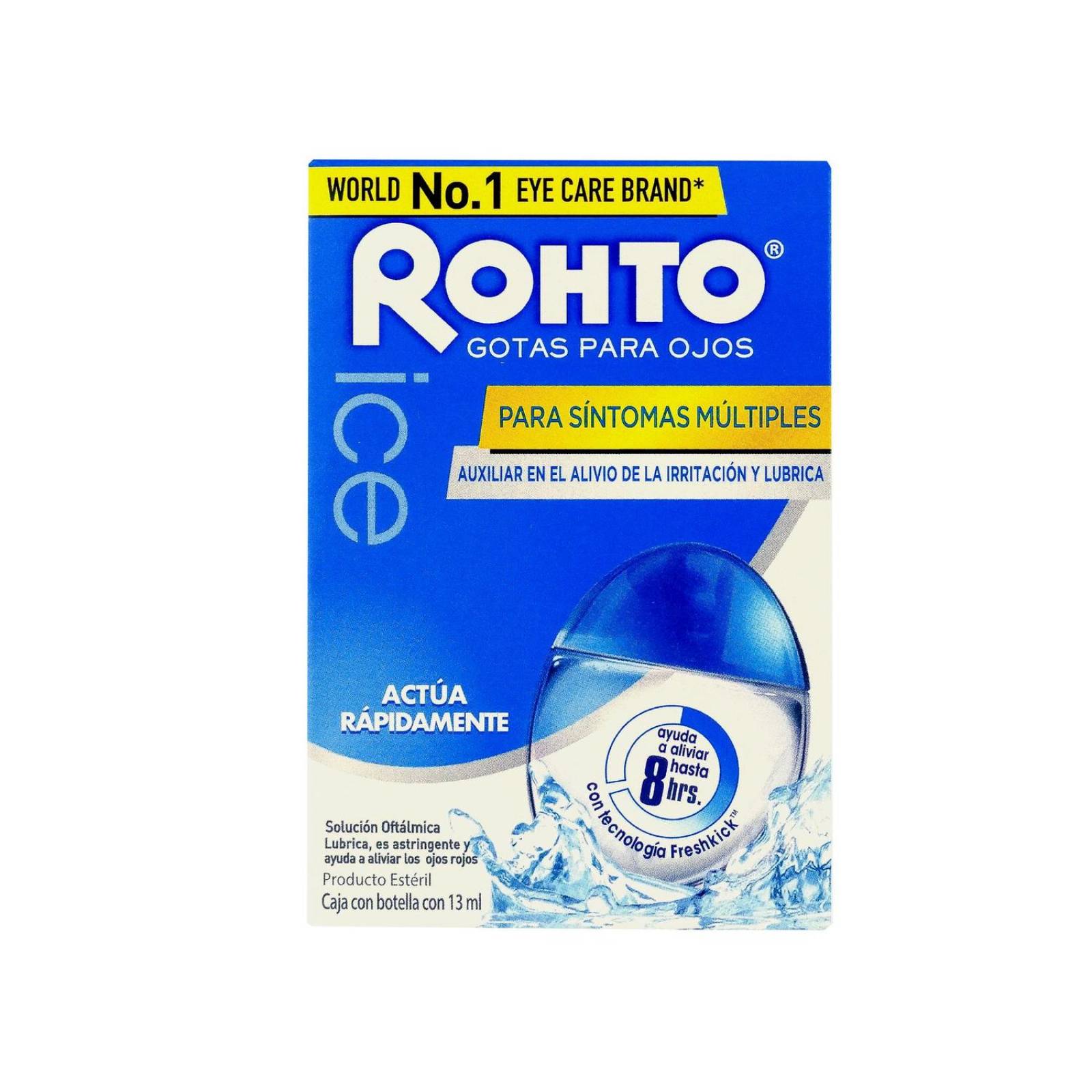 Rohto Ice Gotas Para Ojos Caja Con Botella Con 13 Ml 