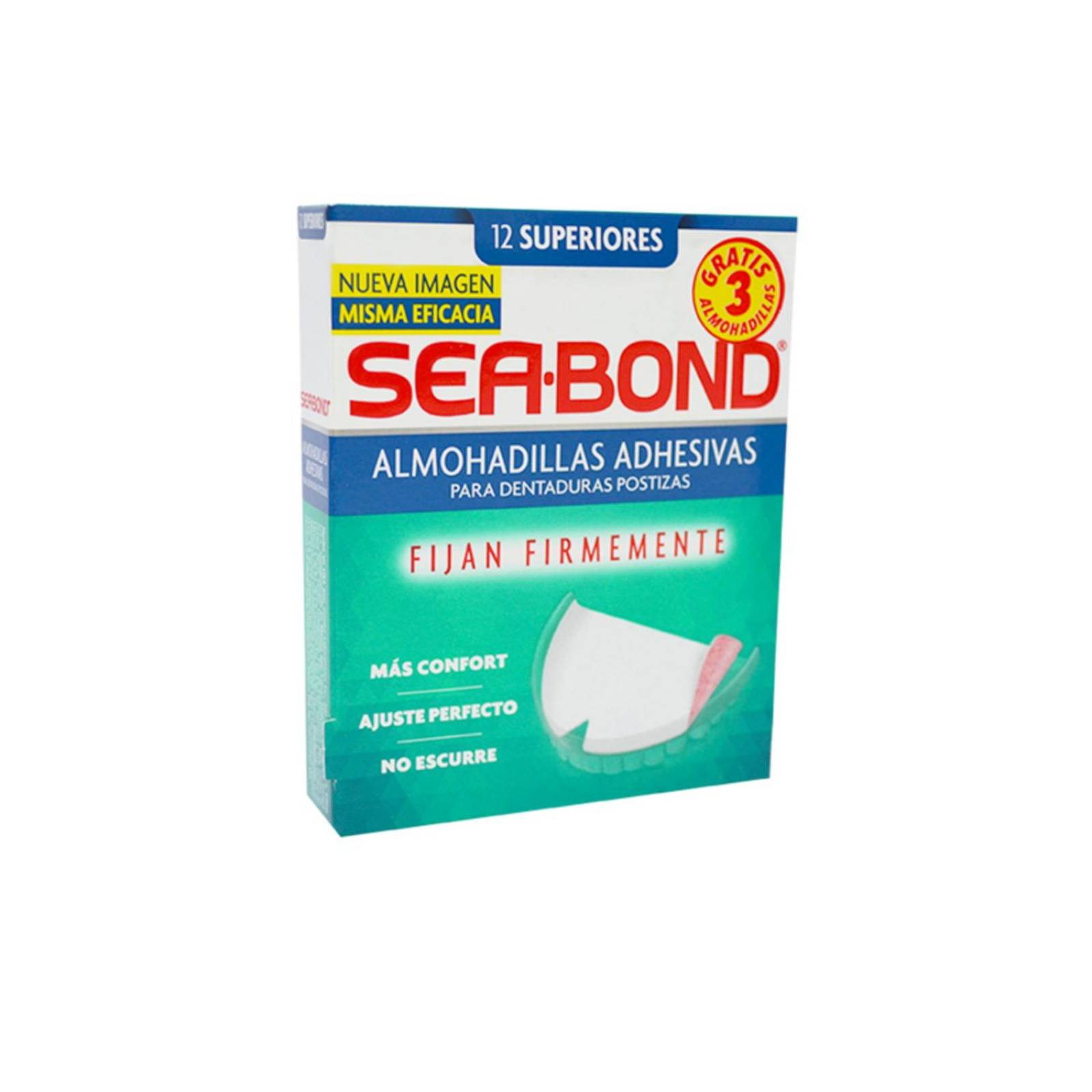 Sea Bond Almohadillas Adhesivas Superiores Caja con 12 Piezas 