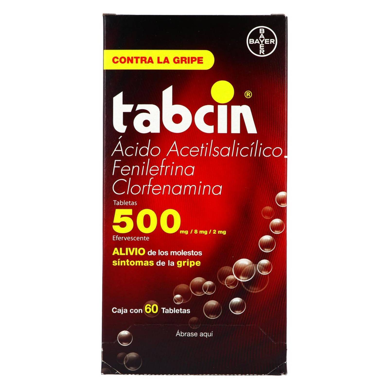 Tabcin 500 mg Caja Con 60 Tabletas Efervecesntes 