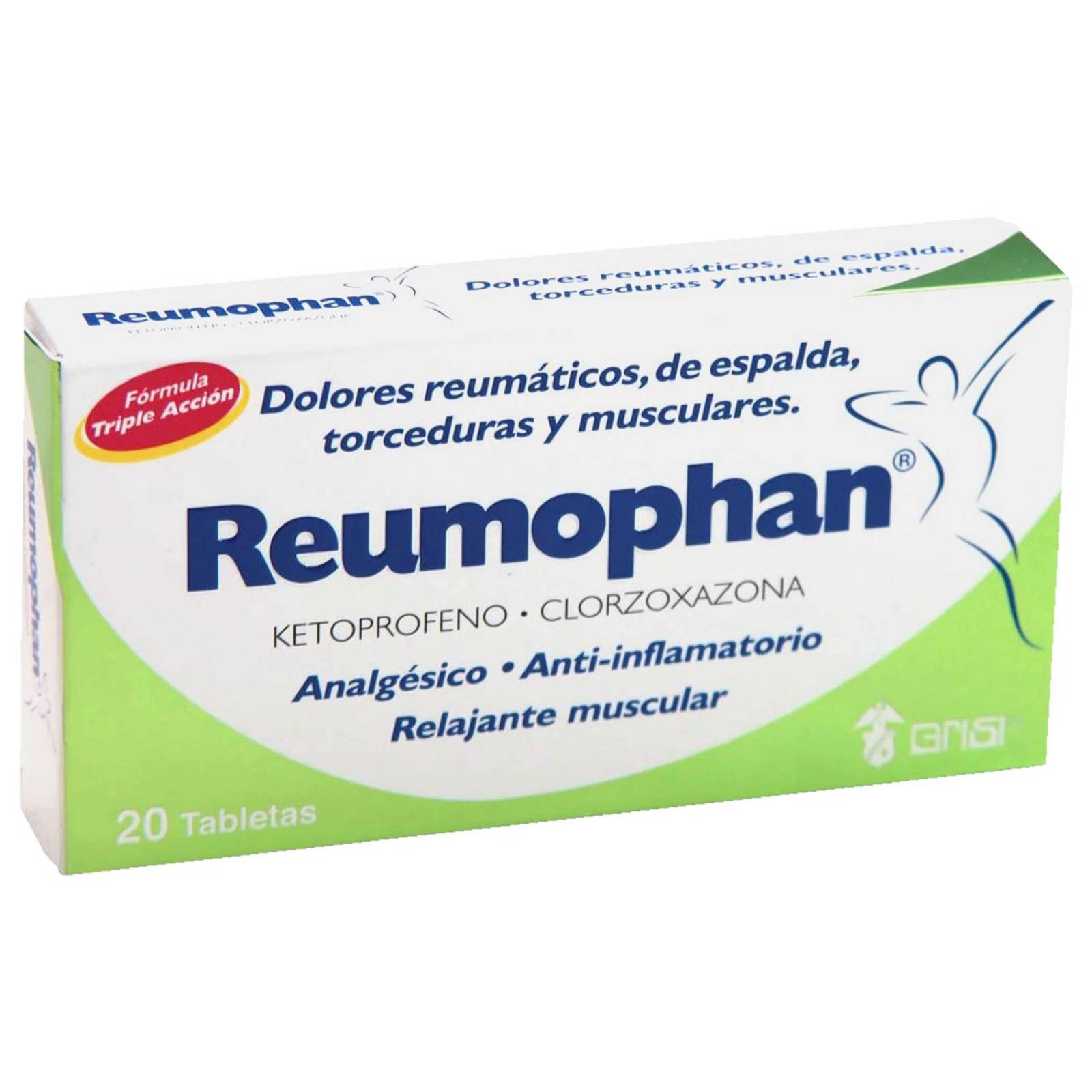 Reumophan 250 mg/ 50 mg Caja Con 20 Tabletas 