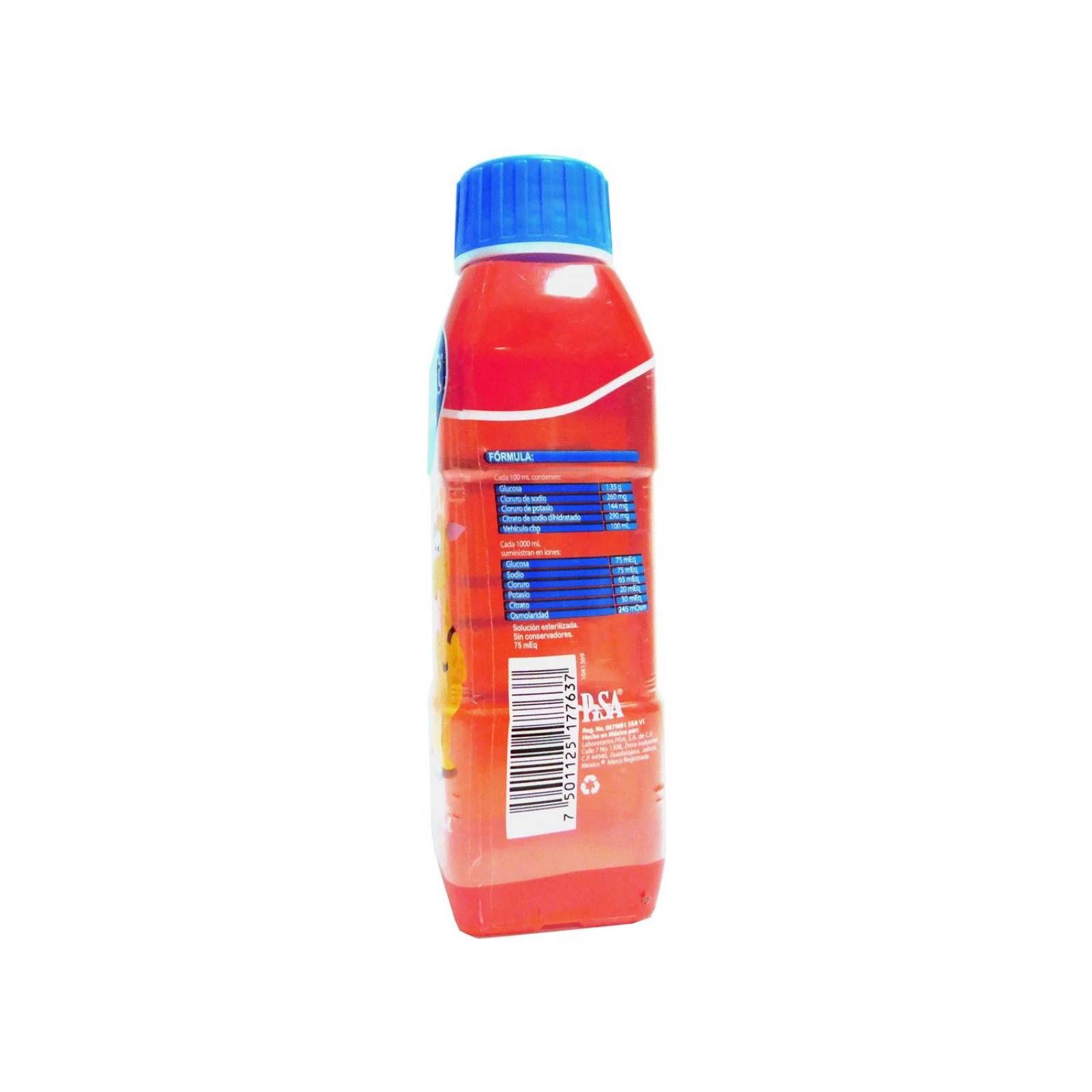 Electrolit Pediátrico Suero Oral Botella Con 300mL Sabor Fresa 