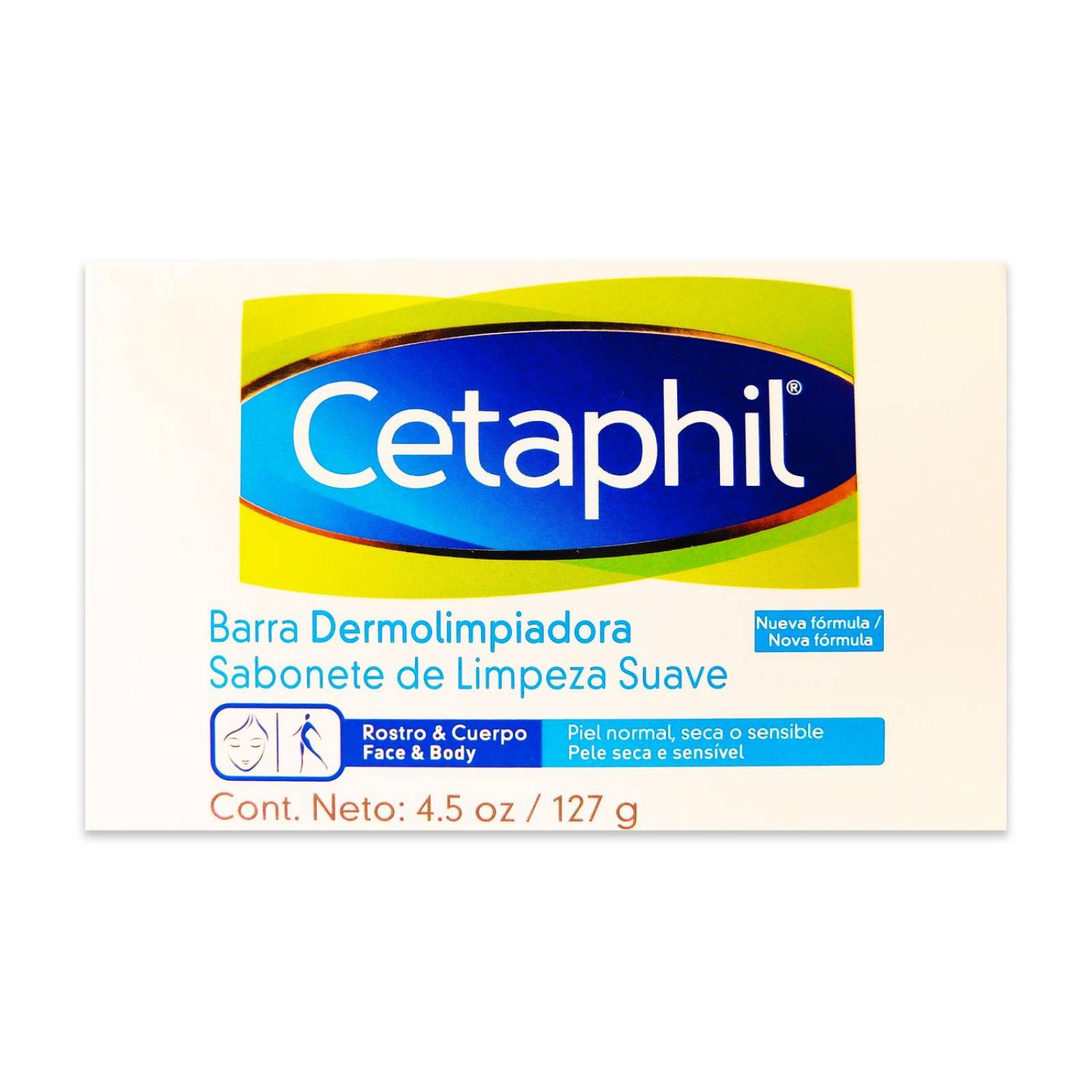 Cetaphil Barra Dermolimpiadora Caja Con 1 Jabón 127 g 