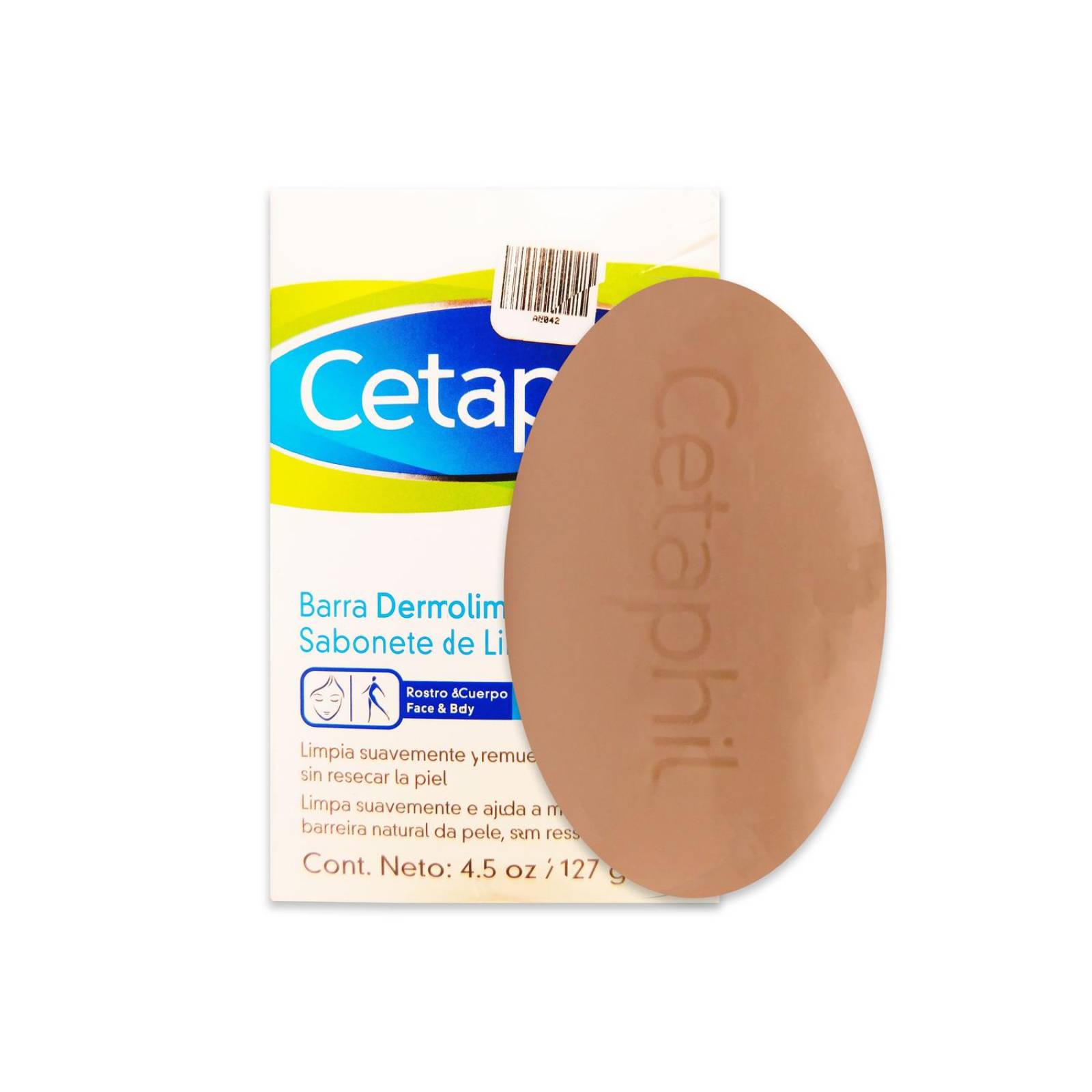 Cetaphil Barra Dermolimpiadora Caja Con 1 Jabón 127 g 