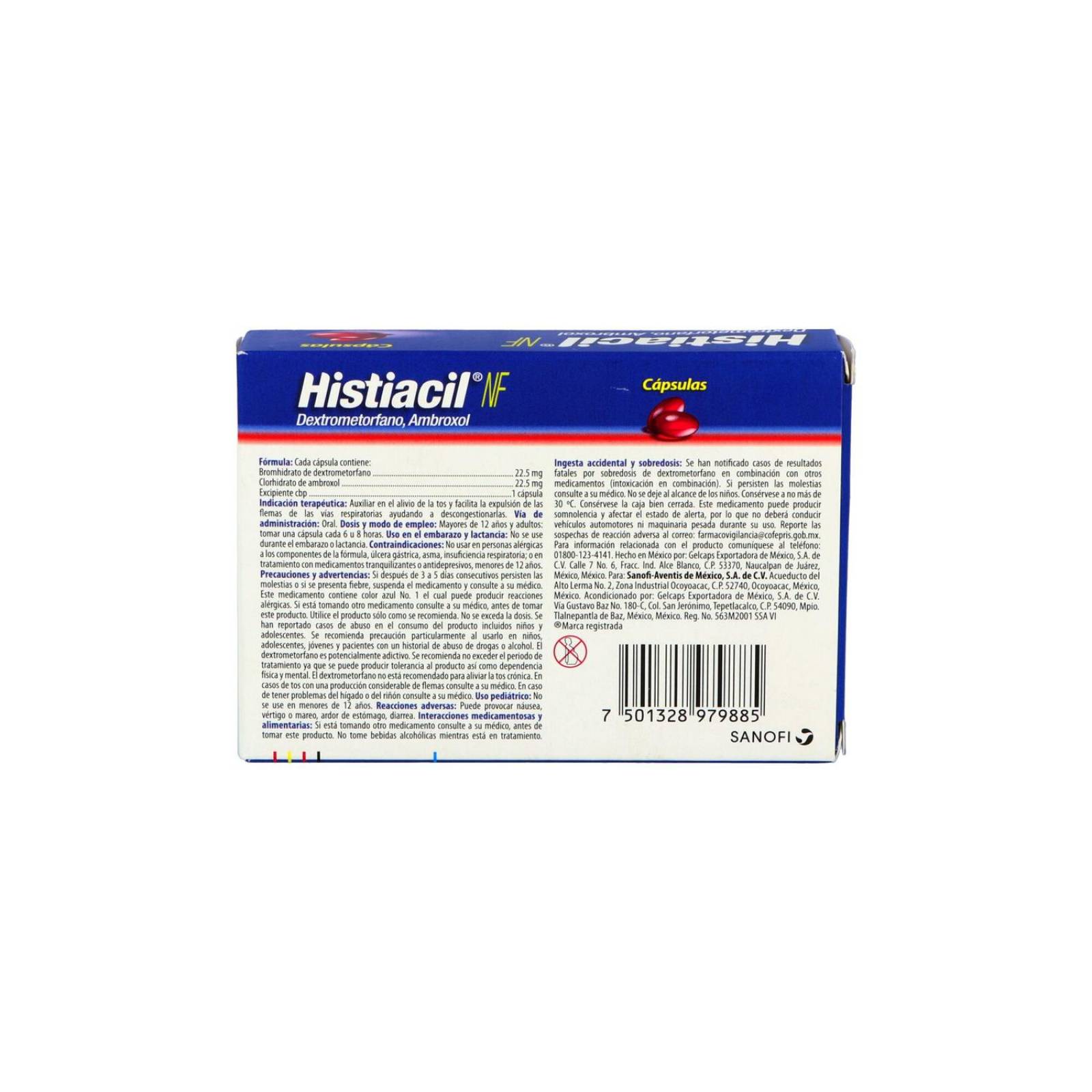 Histiacil NF 22.5 mg /22.5 mg Caja Con 10 Cápsulas 