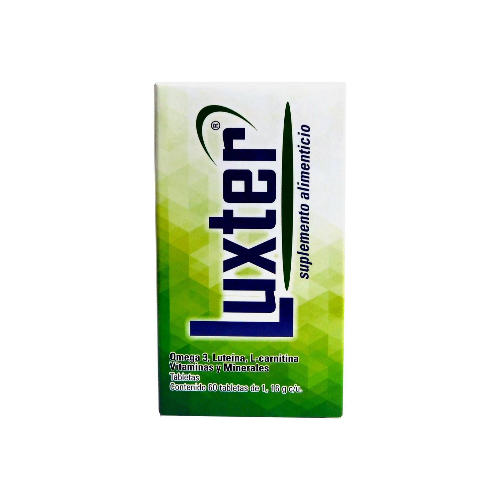 Luxter Suplemento Alimenticio Caja Con Frasco Con 60 Tabletas 