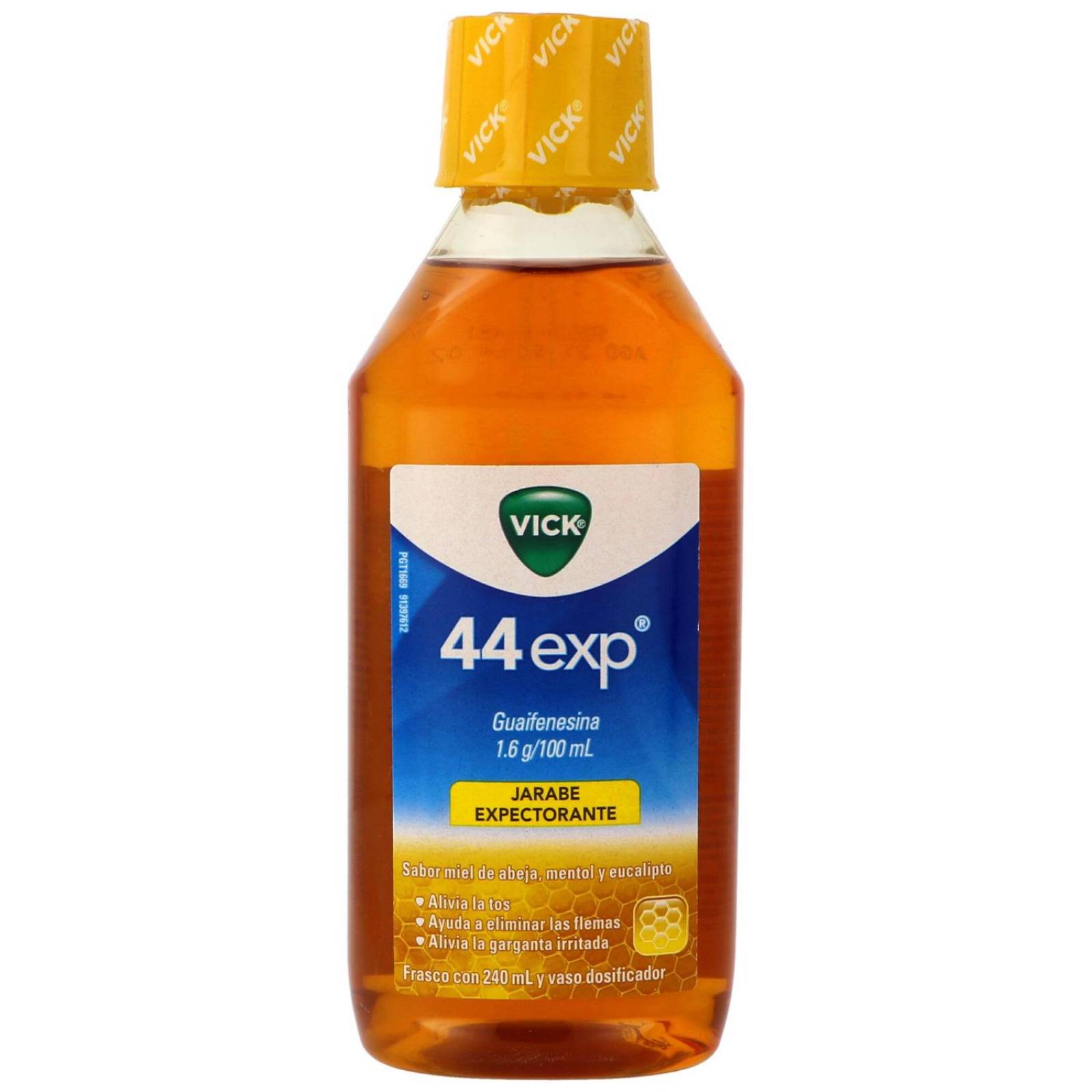 Vick 44 exp Jarabe Frasco Con 240 mL Sabor Miel 