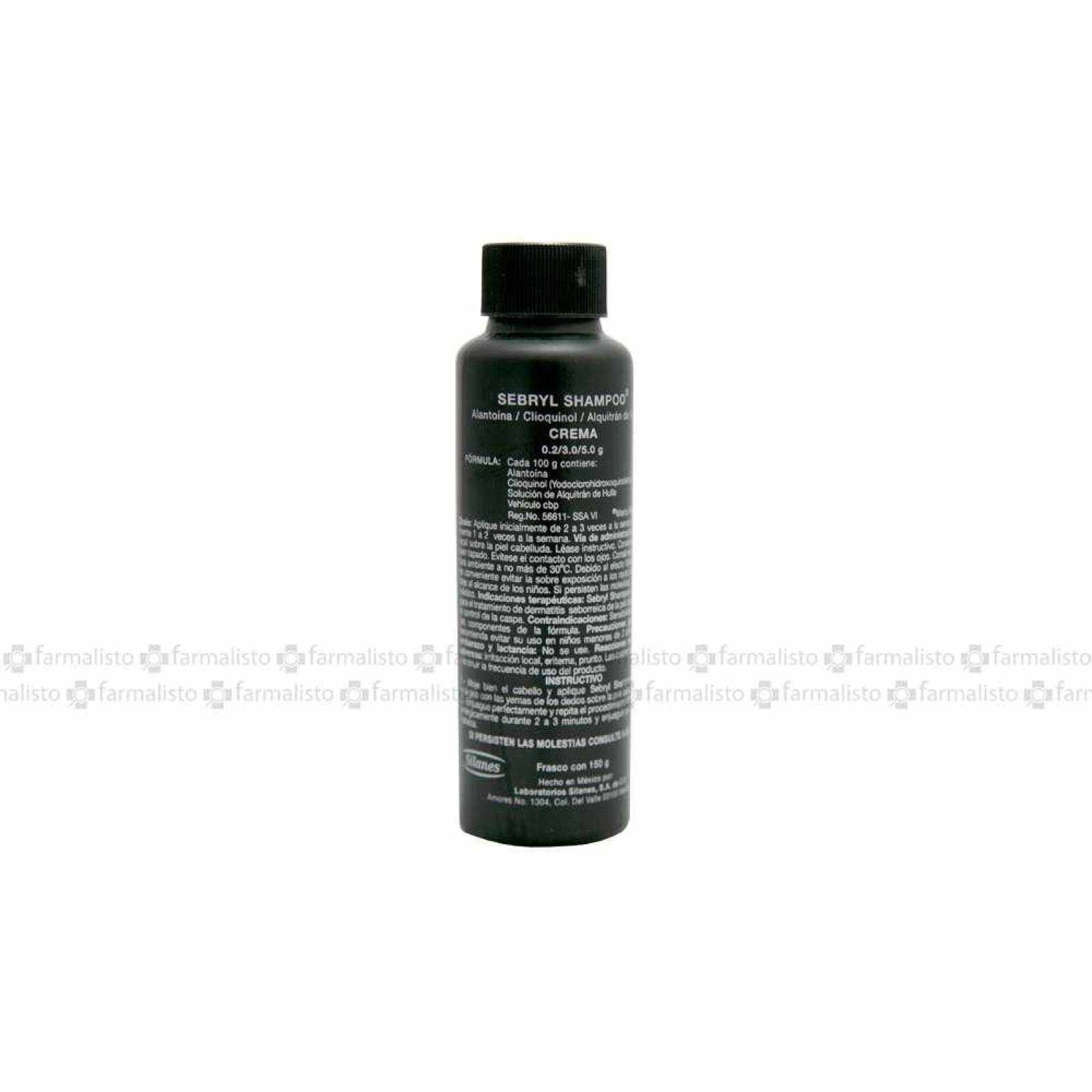 Sebryl Shampoo Frasco Con 150 g 
