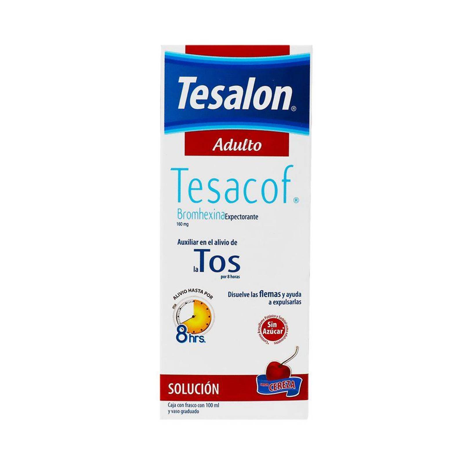 Tesalon Tesacof Adulto Solución 160 mg Caja Con Frasco Con 100 mL 