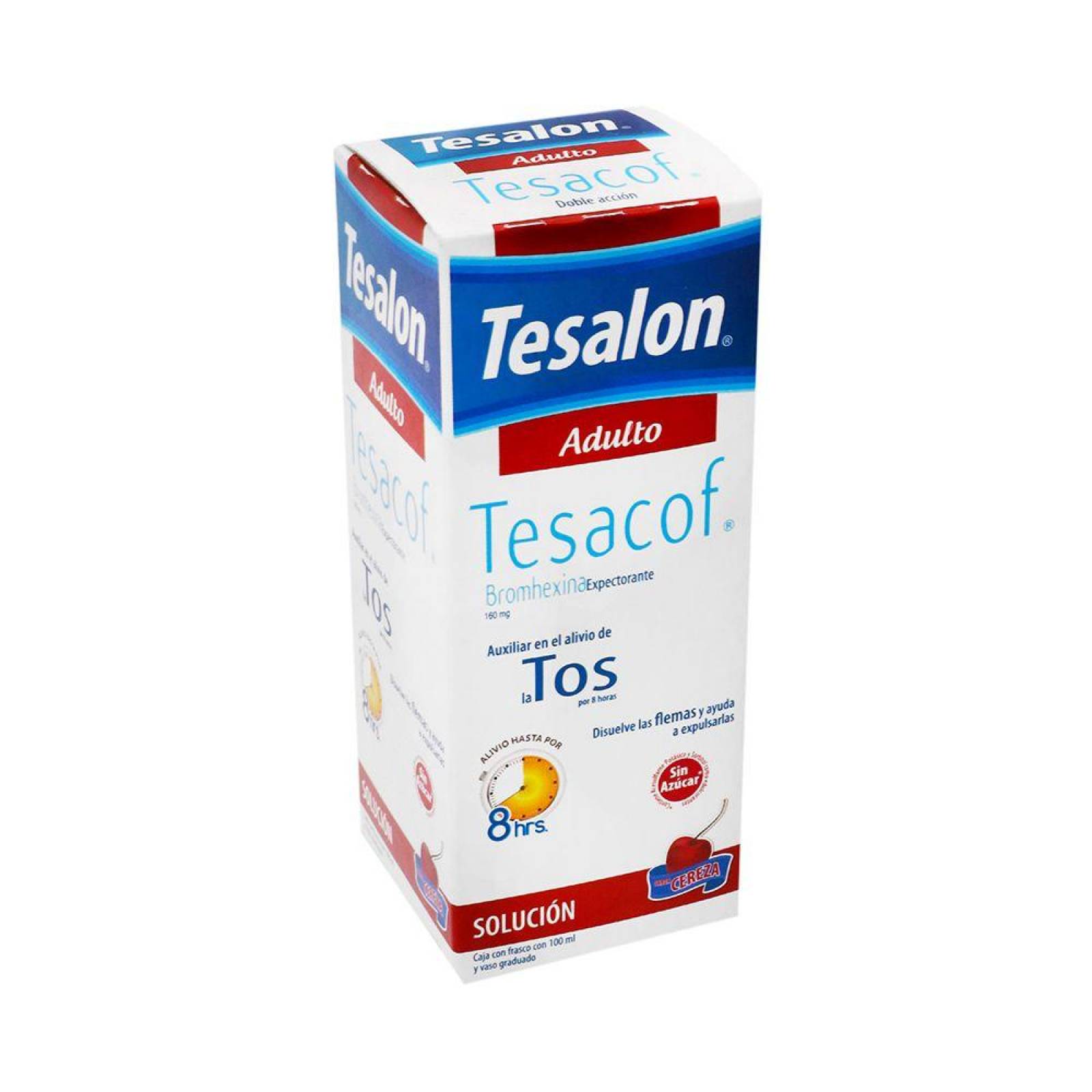 Tesalon Tesacof Adulto Solución 160 mg Caja Con Frasco Con 100 mL 