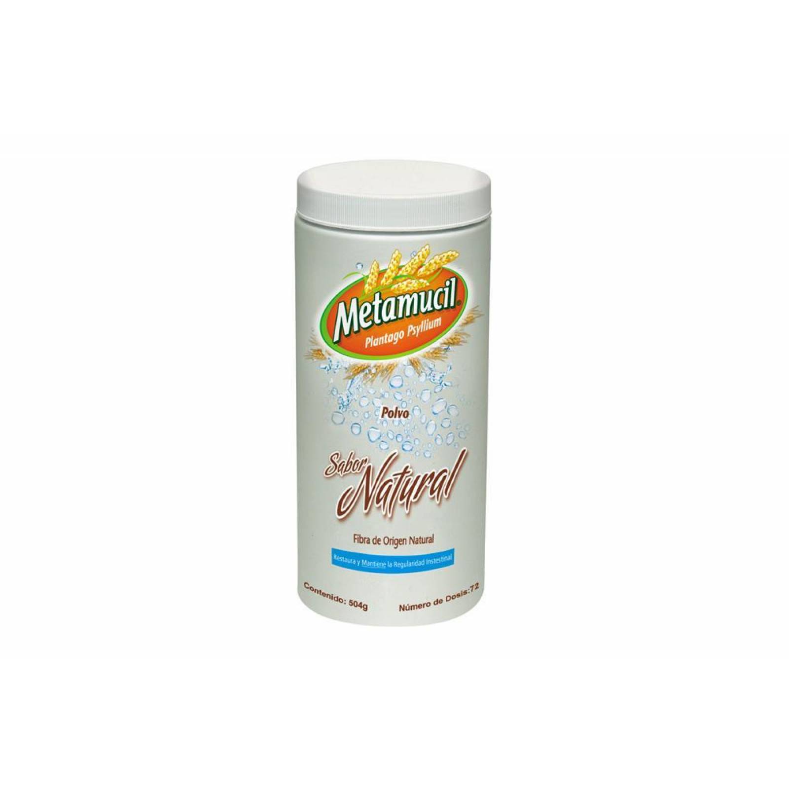 Metamucil Polvo Bote Con 504g Sabor Natural 