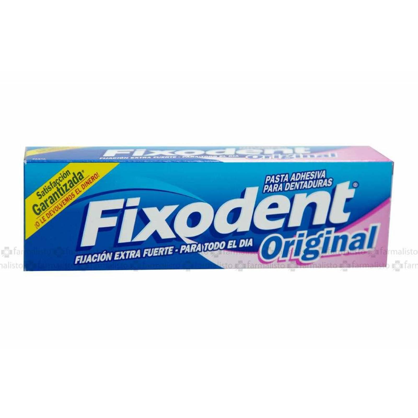Pasta Adhesiva Fixodent Original 40 mL Extra Fuerte Caja Con Tubo 