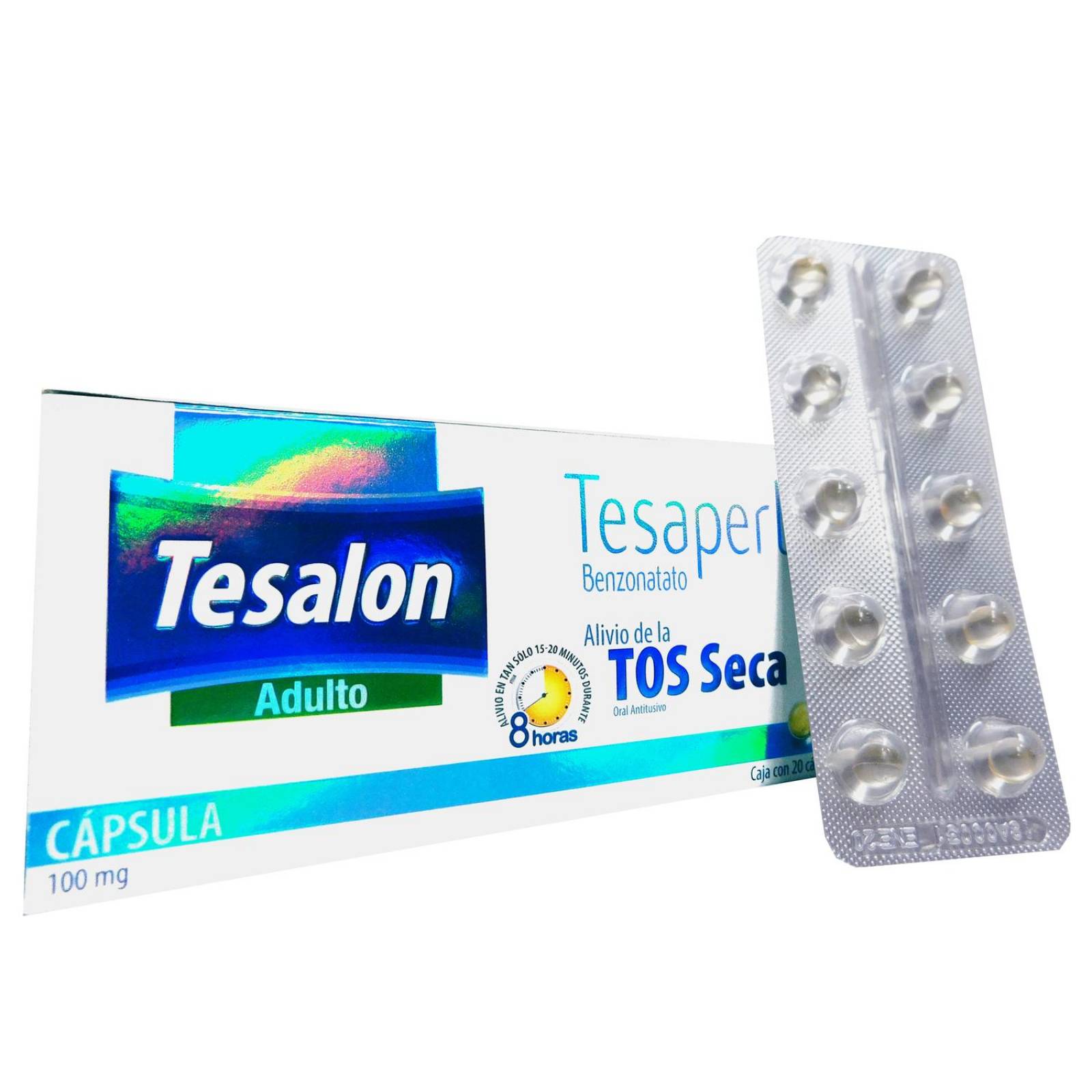 Tesalon Tesaperl 100 mg Caja Con 20 Cápsulas 