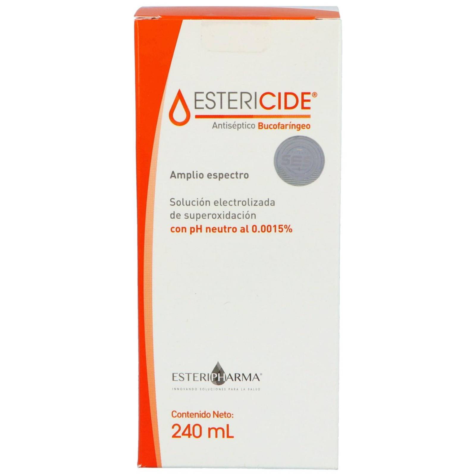 Estericide Solución pH Neutro .0015% Caja Con Frasco Con 240 mL 