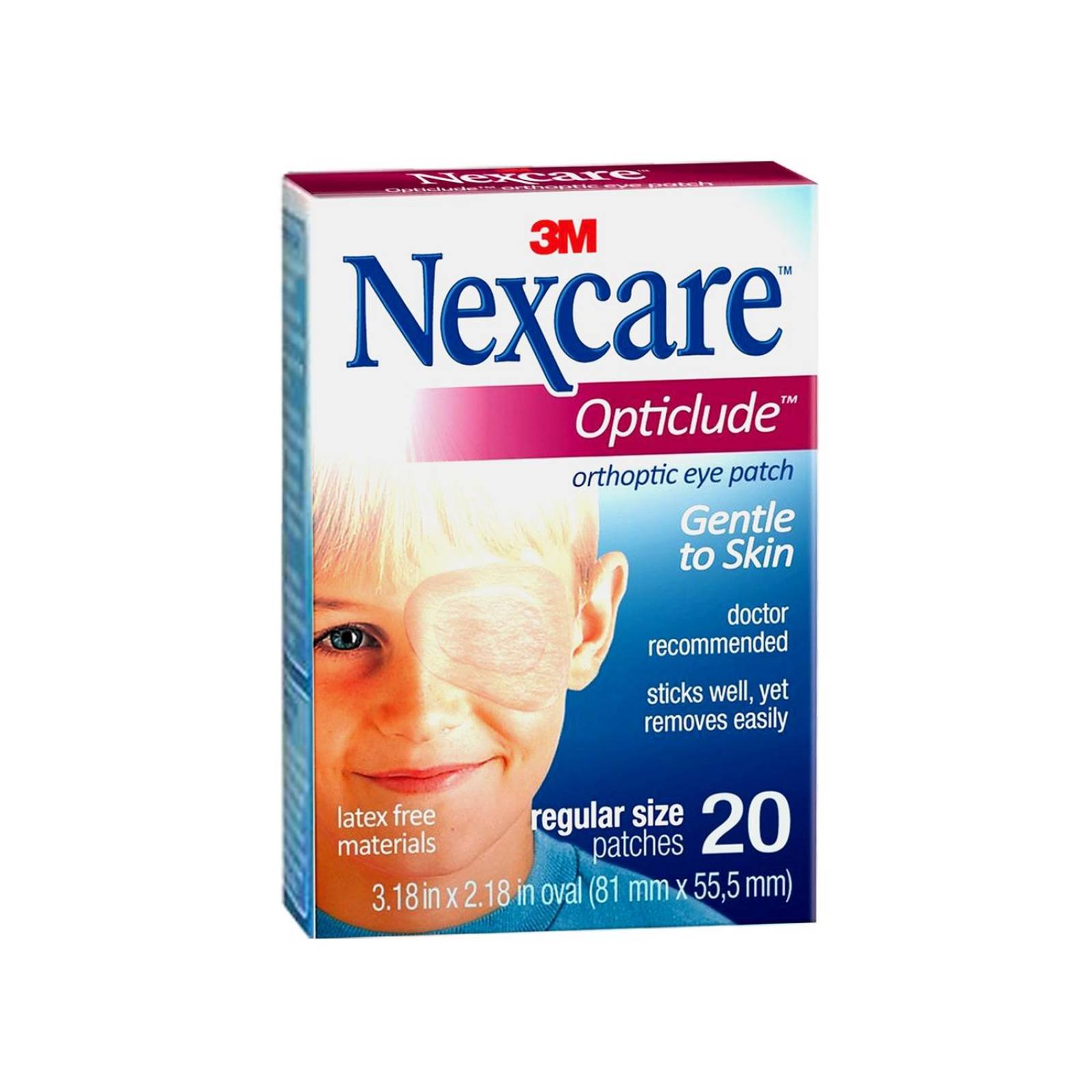 Parche Ocular 3M Nexcare Opticlude Caja Con 20 Piezas 