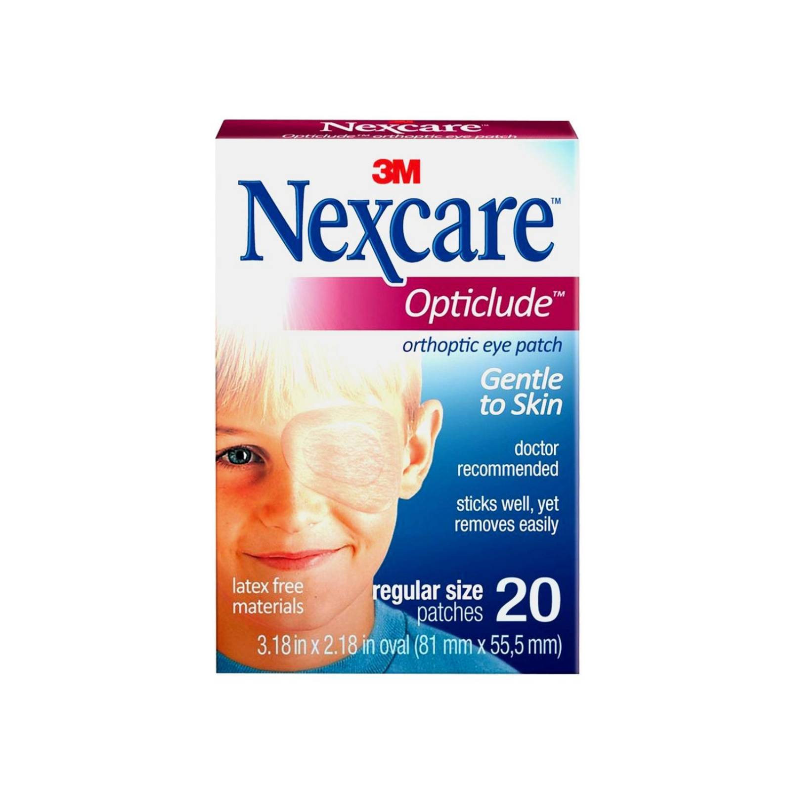 Parche Ocular 3M Nexcare Opticlude Caja Con 20 Piezas 