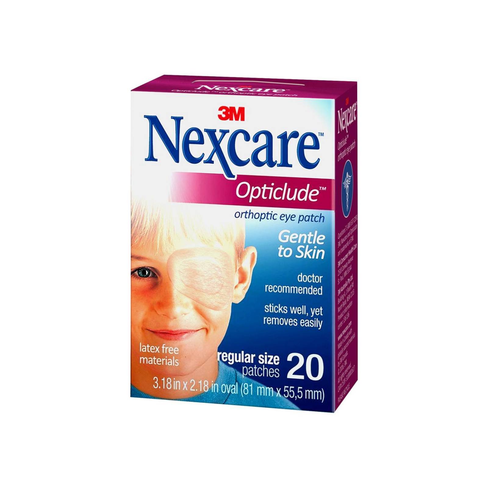 Parche Ocular 3M Nexcare Opticlude Caja Con 20 Piezas 