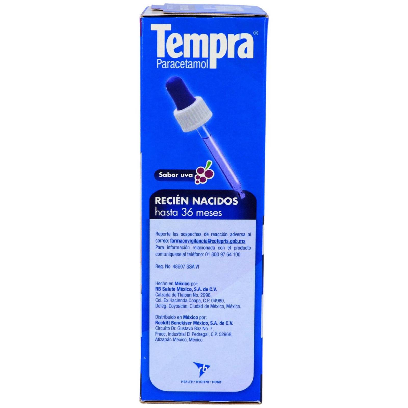 Tempra Gotas Pediátrico 100 mg / mL Caja Con Frasco Con 30 mL 