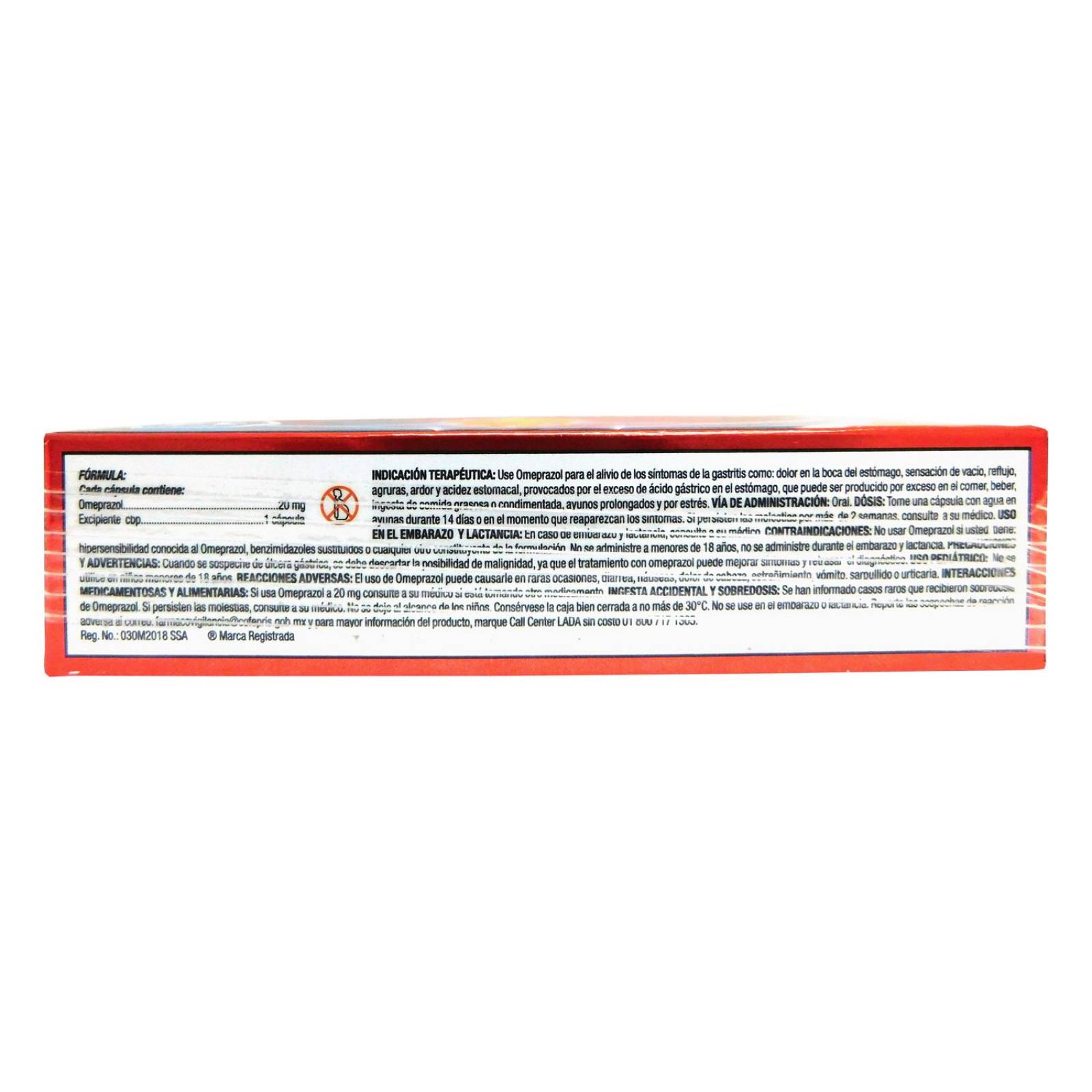 Genoprazol 20 mg Caja Con 14 Cápsulas 