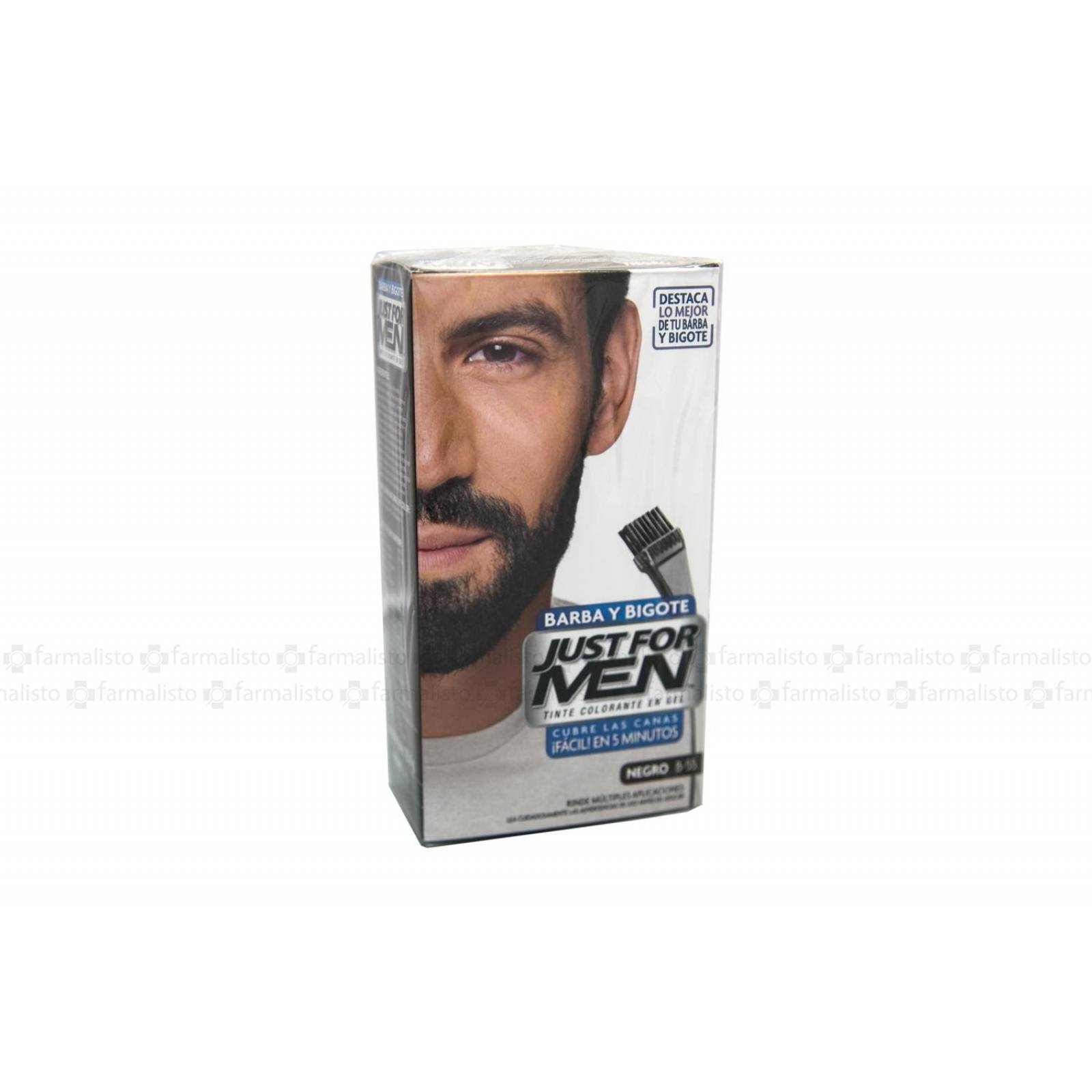Tinte Just For Men Barba y Bigote Negro 