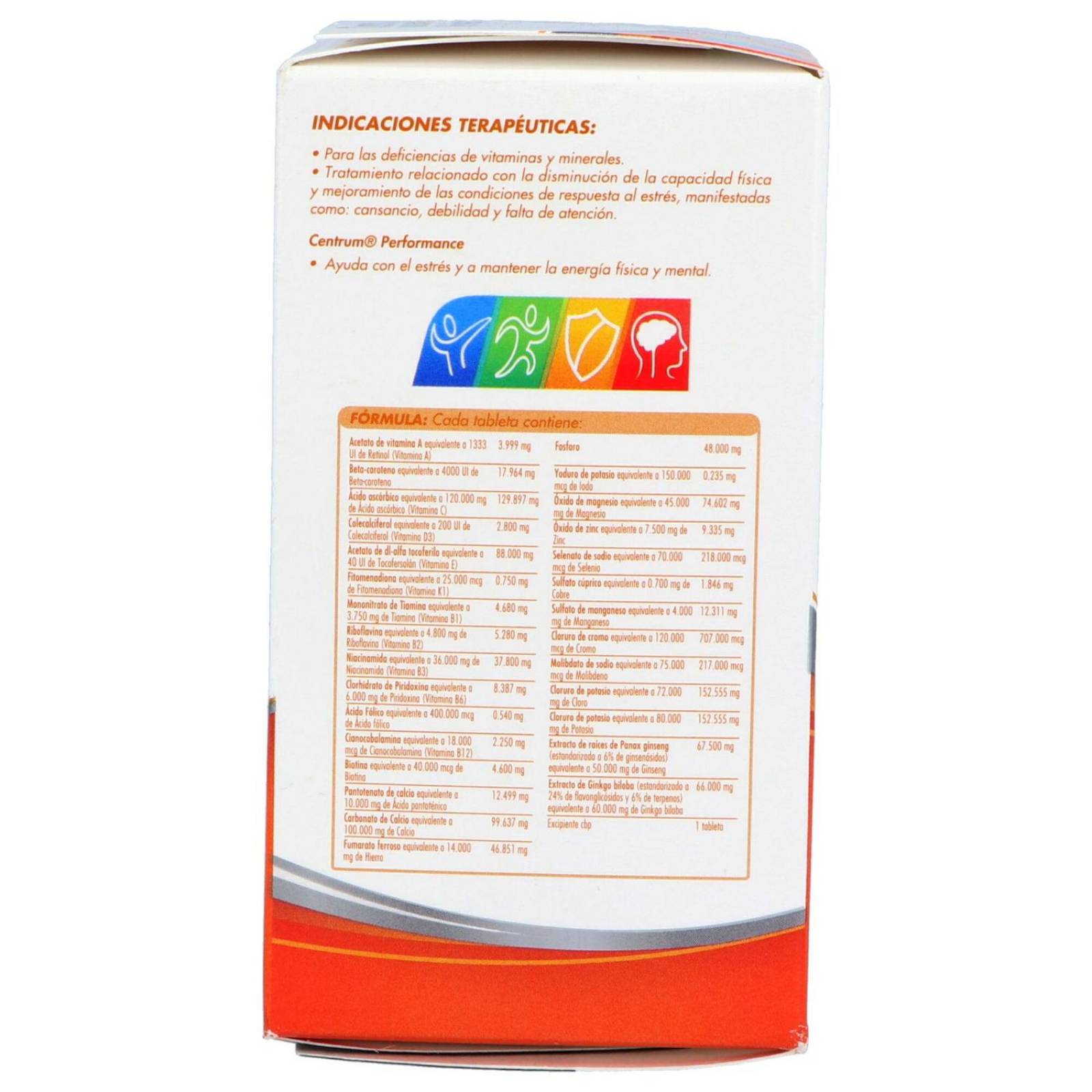 Centrum Performance Caja Con Frasco Con 30 Tabletas 