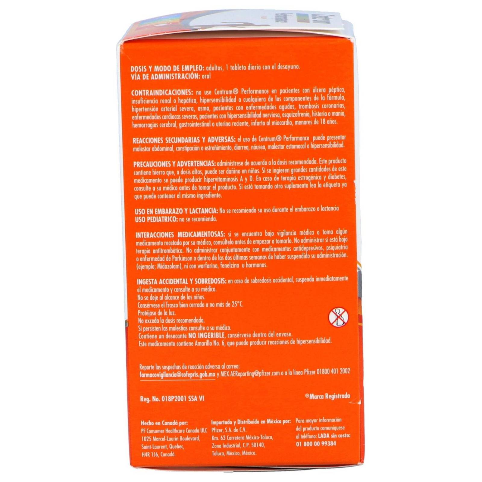 Centrum Performance Caja Con Frasco Con 30 Tabletas 