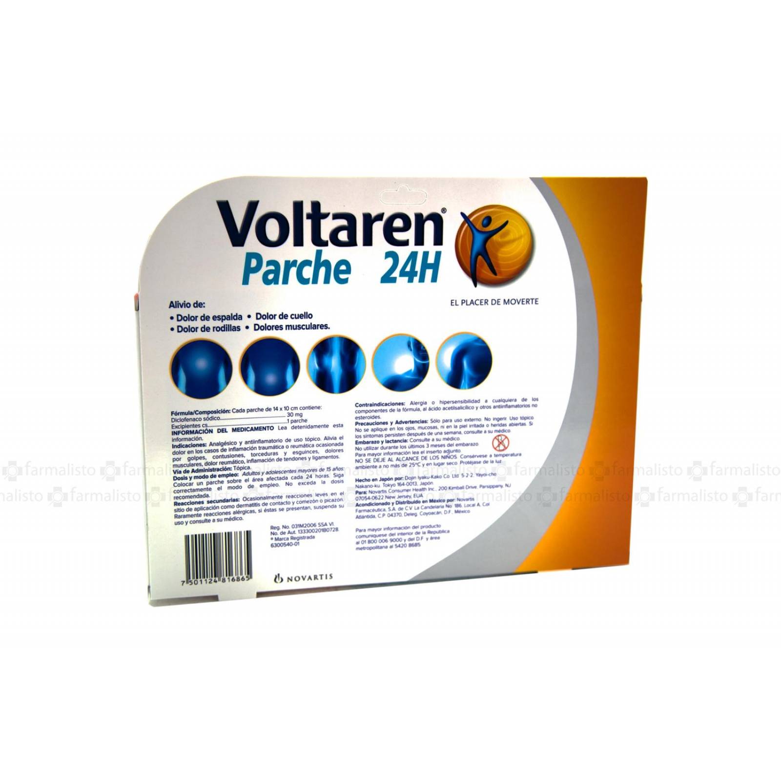 Voltarén Parches 24H 30mg Caja Con 5 Unidades 