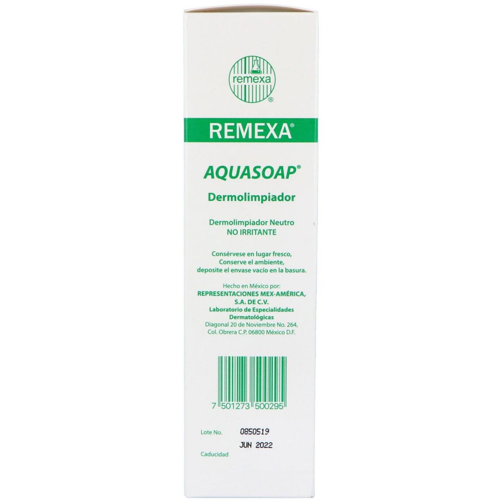 Dermolimpiador Aqua Soap Emulsión Frasco Spray Con 225 mL 