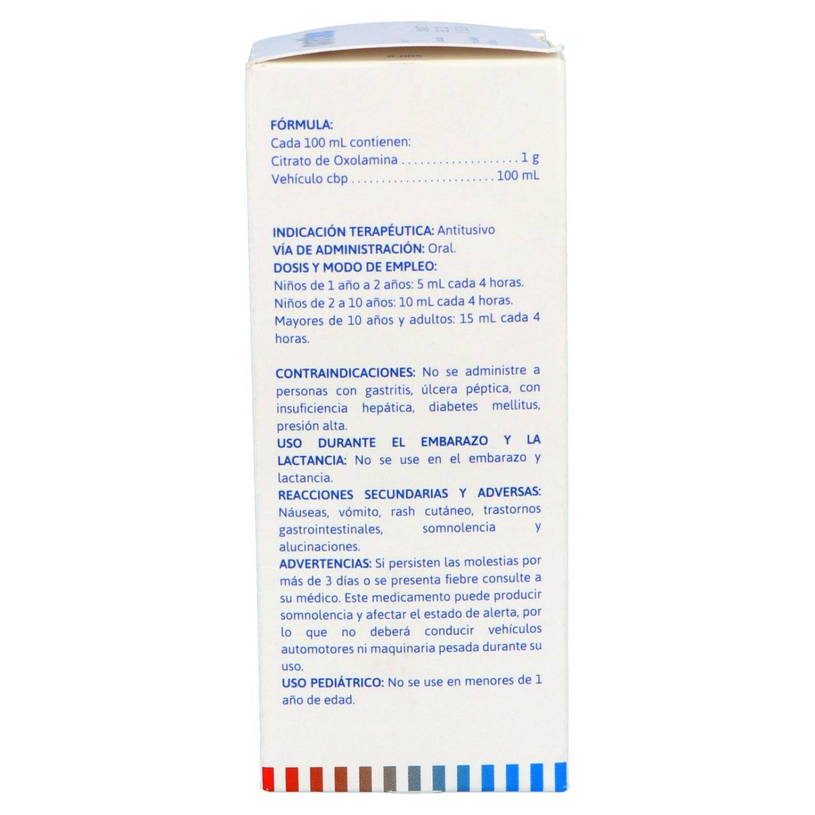 Oxathos 1 g /100 mL Jarabe Caja Con Frasco Con 115 mL 